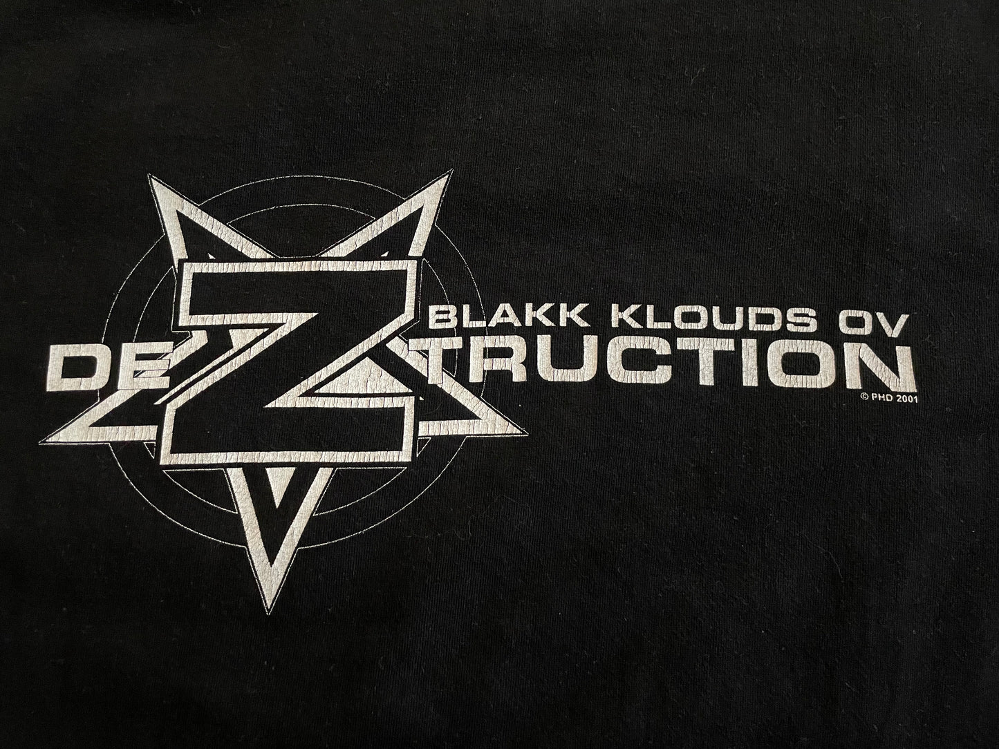 Zyklon - Blakk Klouds Ov Deztruction- Original Vintage 2001 t-shirt