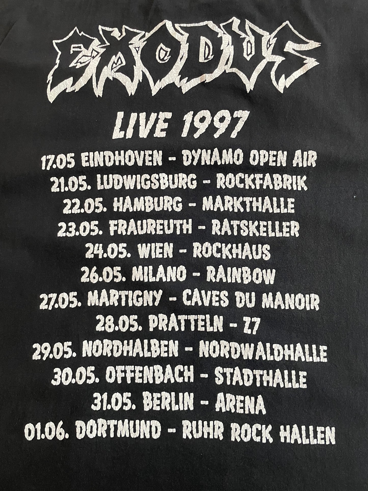 Exodus - Another Lesson In Violence - Live 1997 - Original Vintage t-shirt