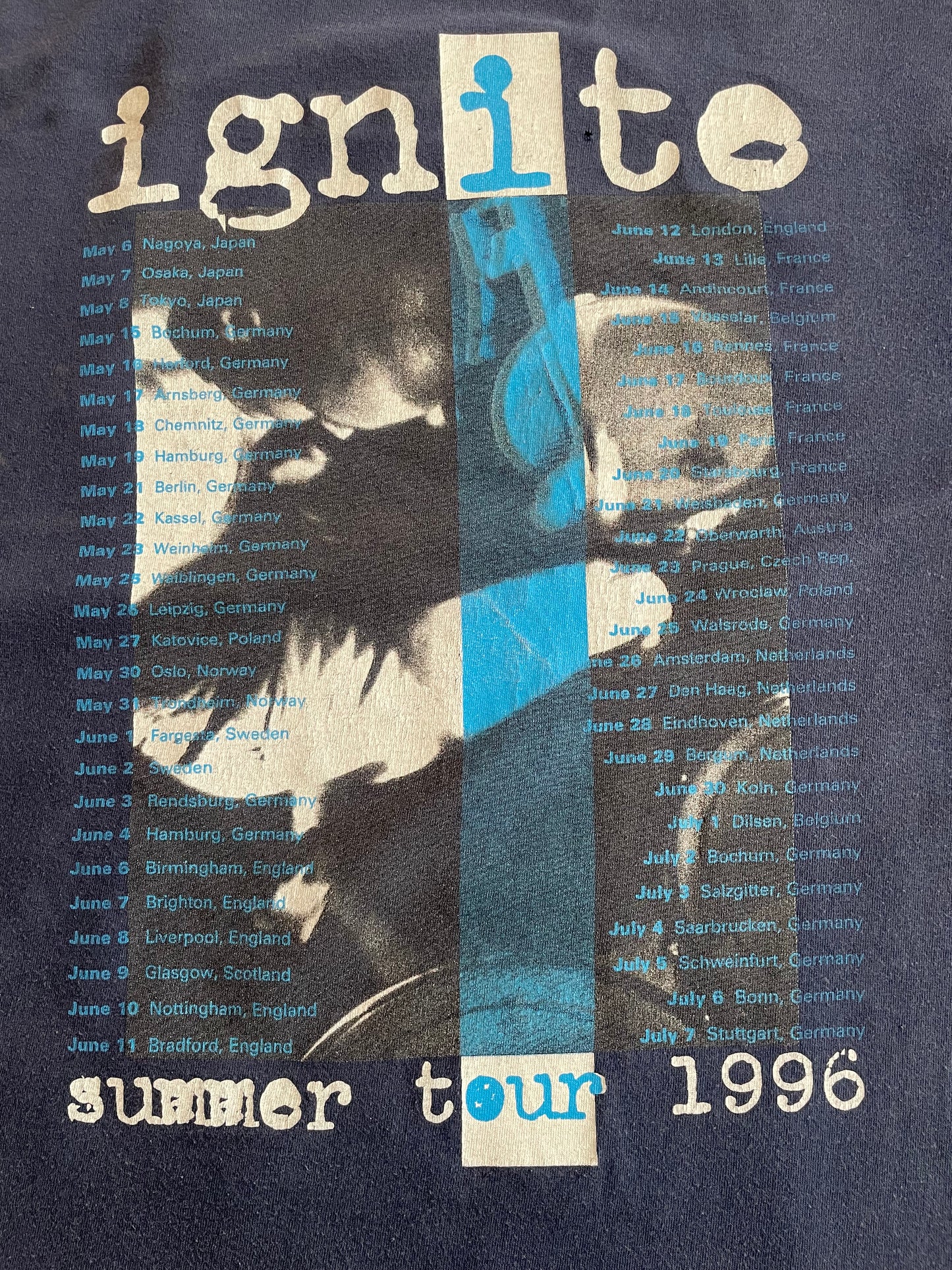 Ignite - Summer Tour 1996 - Original Vintage t-shirt