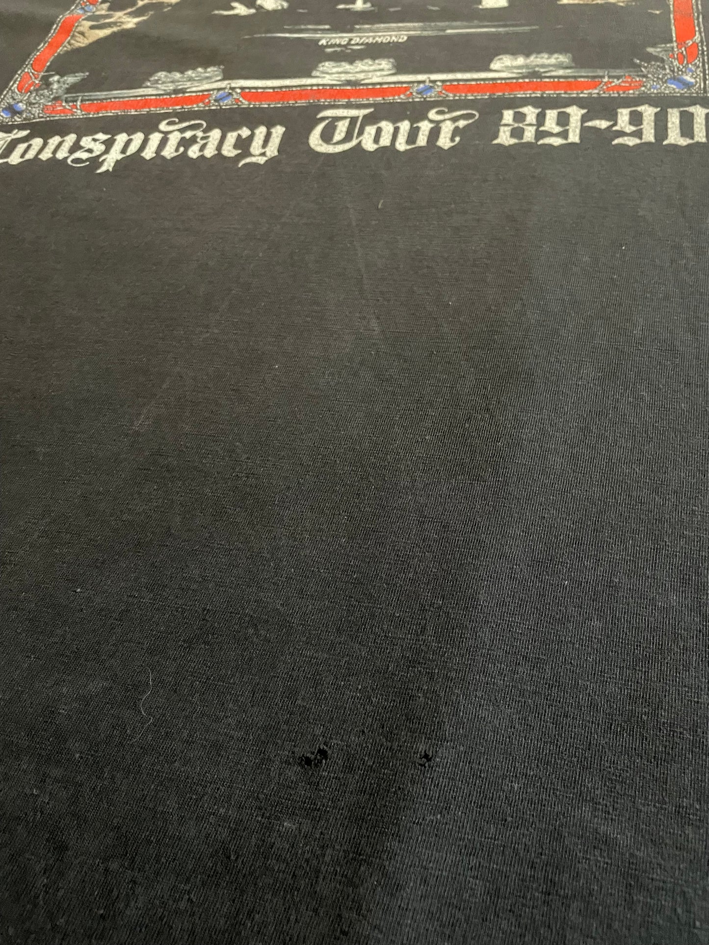 King Diamond - Conspiracy Tour 89-90 - Original Vintage 1989 t-shirt