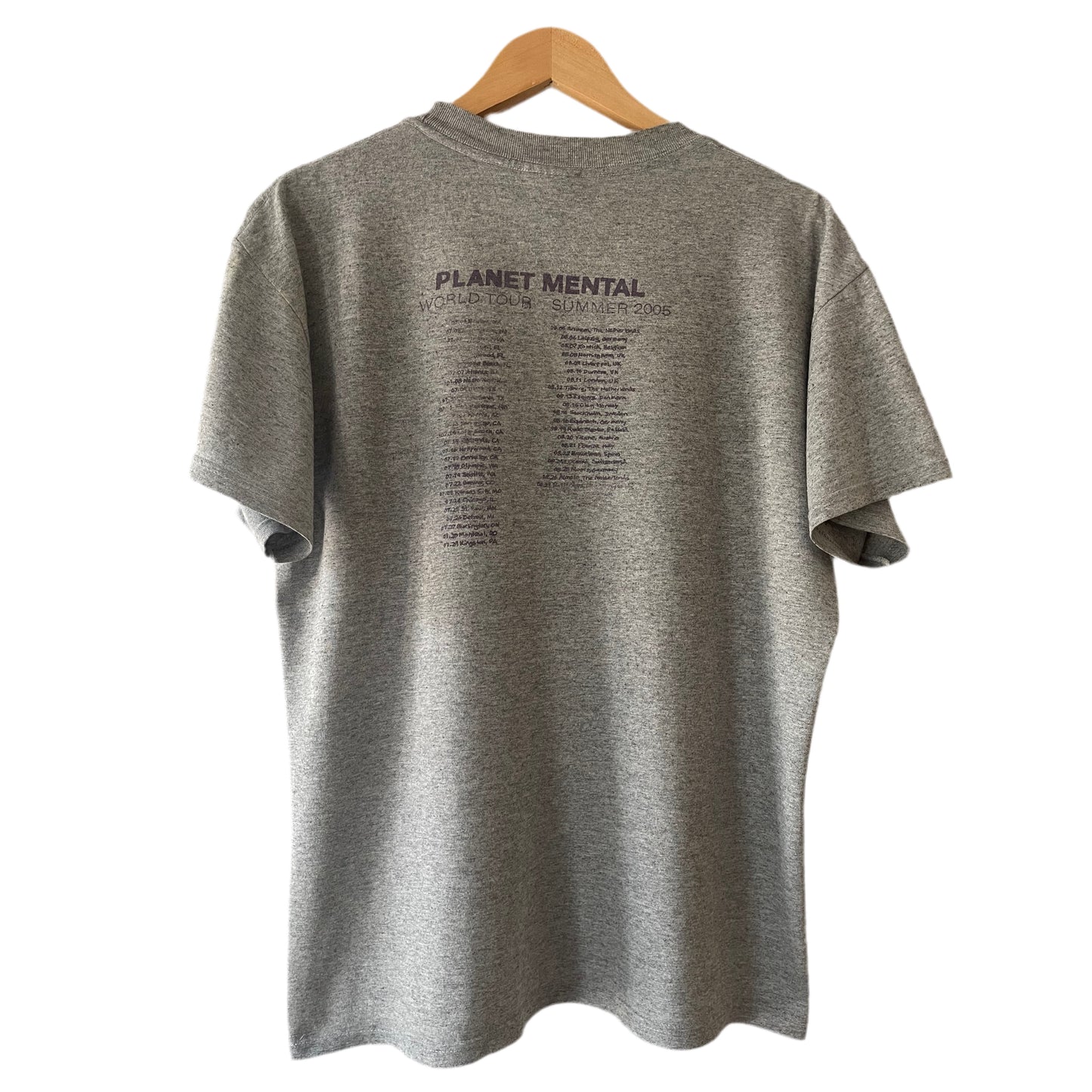 Mental - Planet Mental / World Tour Summer 2005 - Original Vintage t-shirt