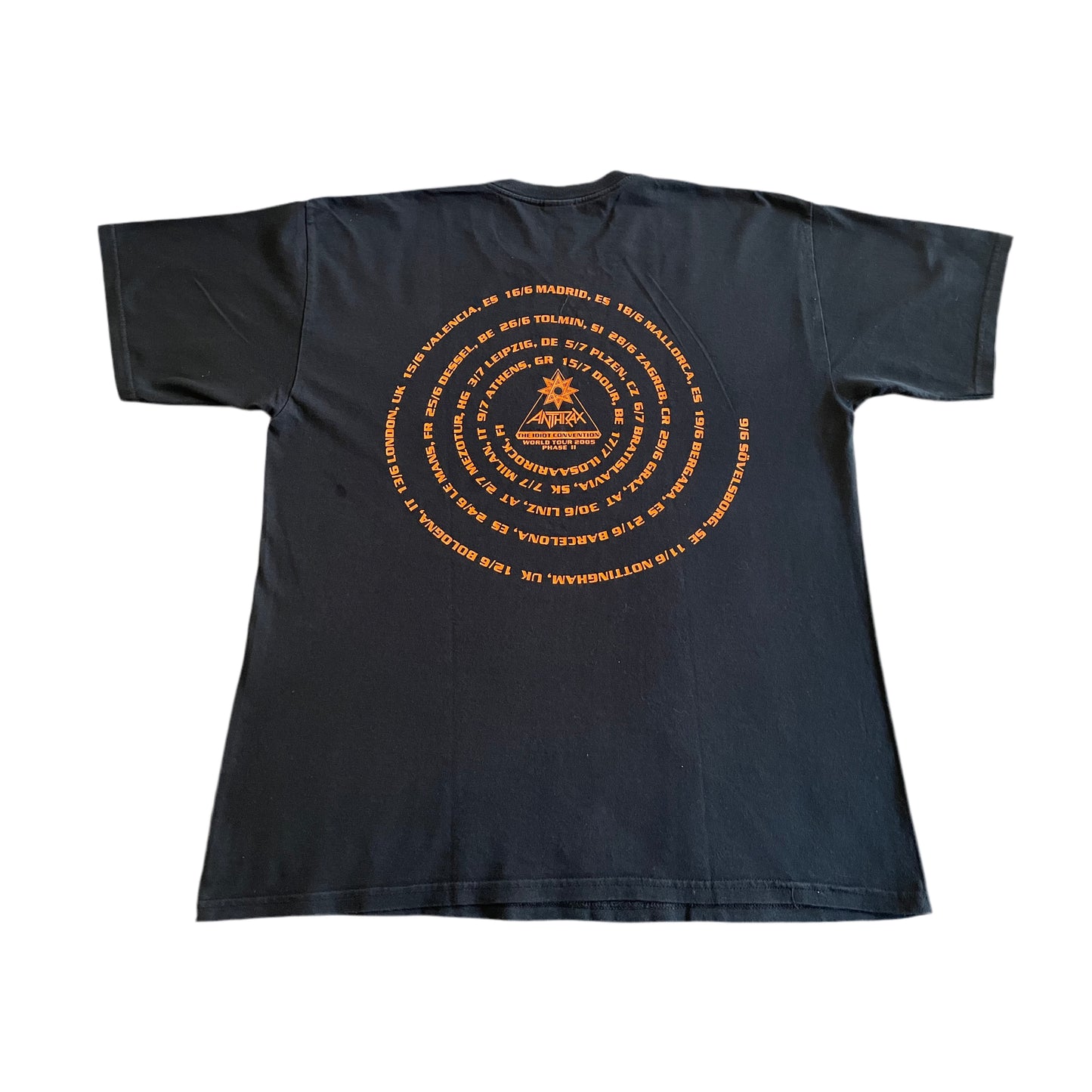 Anthrax - The Idiot Convention - World Tour 2005 - Original Vintage T-shirt