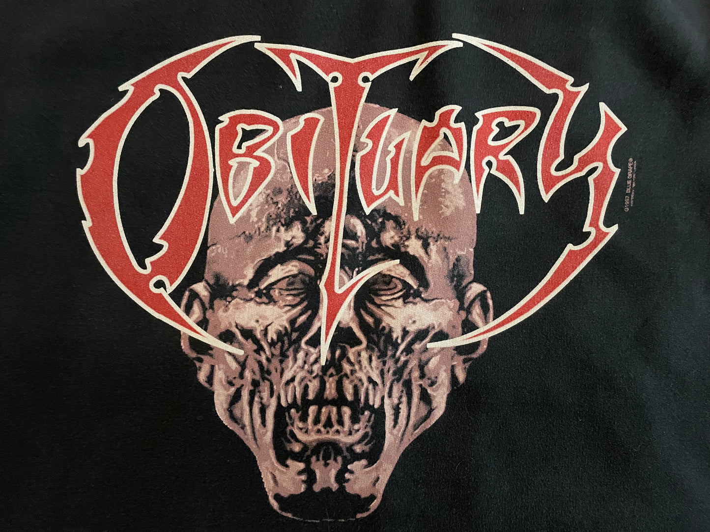 Obituary - Original Vintage 1997 zipper hoodie
