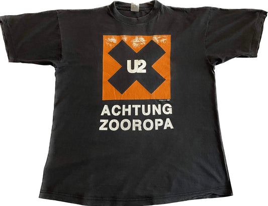 U2 - Achtung Zooropa - Original vintage European Tour 1993 t-shirt