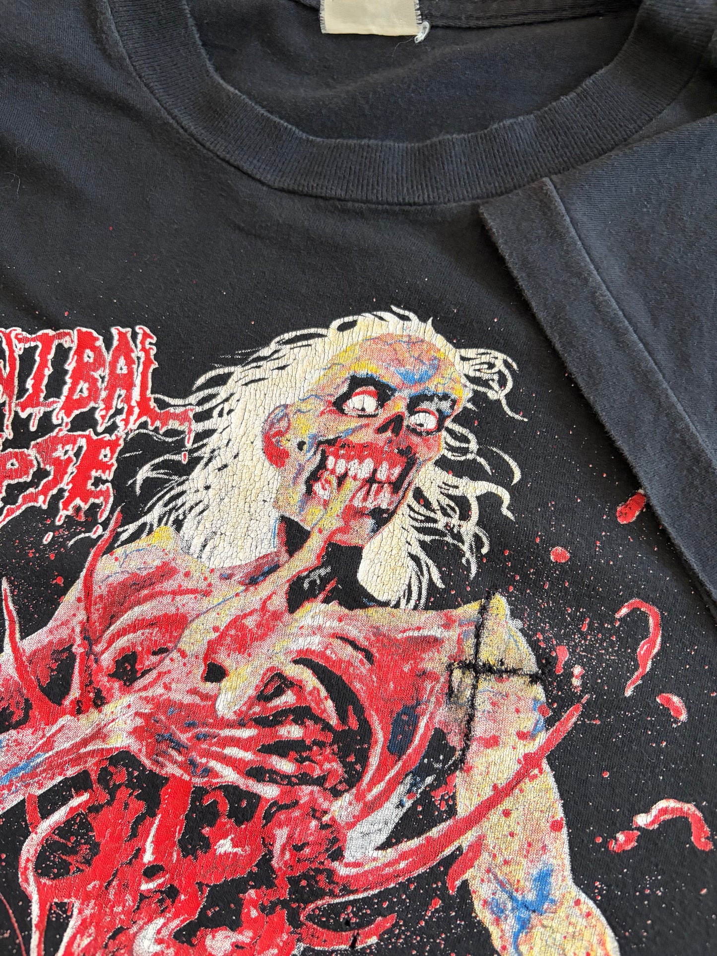 Cannibal Corpse - Eaten Back To Life / European Tour 1992 - Original Vintage t-shirt