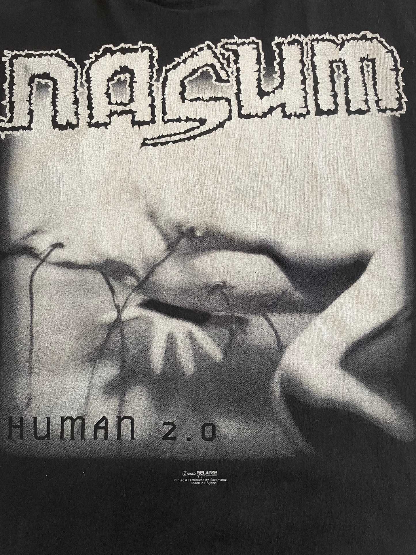 Nasum - Human 2.0 - Original Vintage 2000 t-shirt
