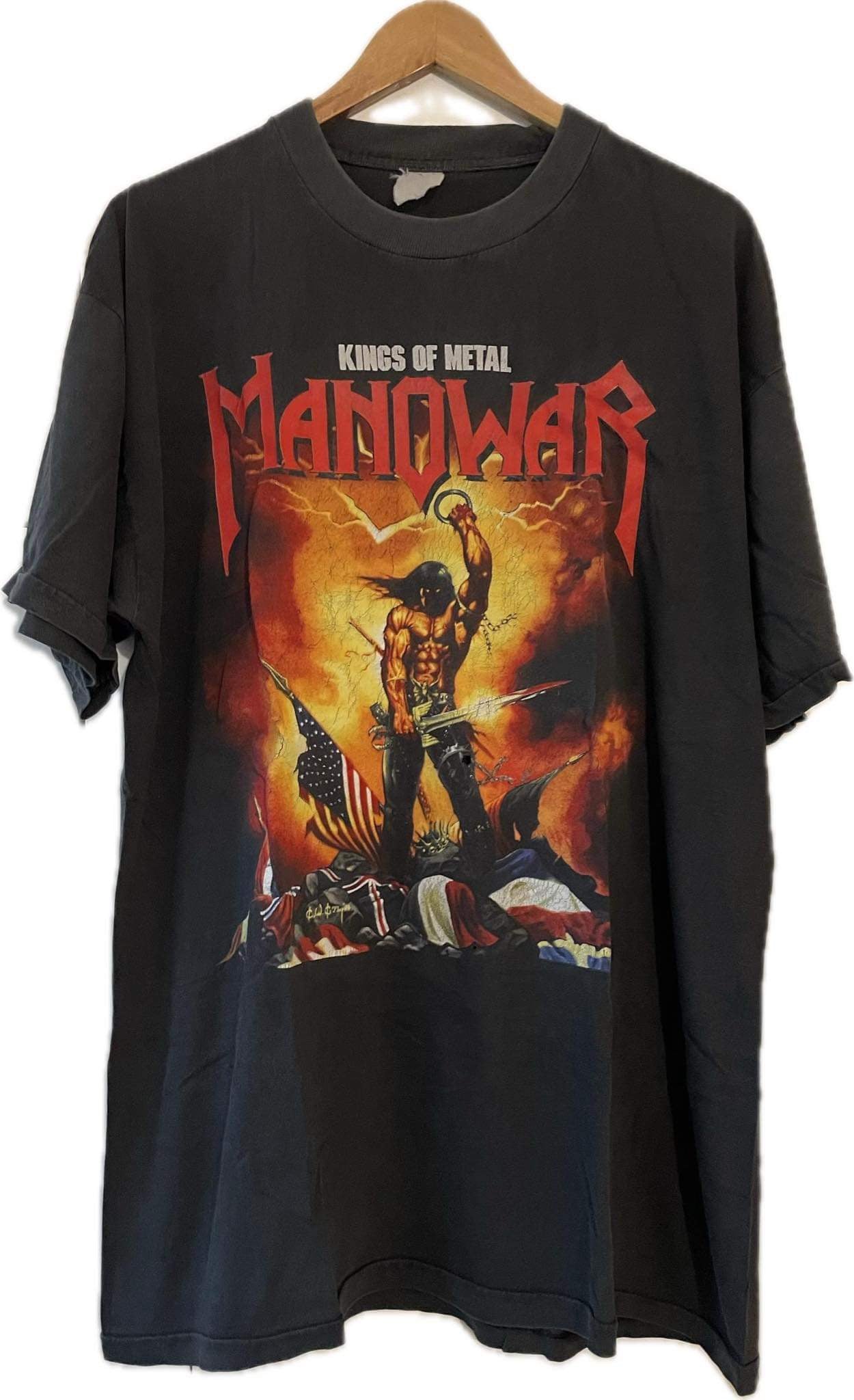 Manowar - Kings Of Metal - Agony And Ecstasy World Tour 94/95 - Original Vintage t-shirt