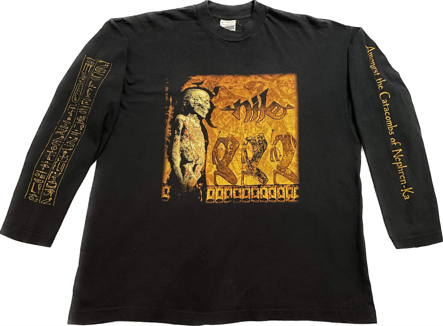 Nile - Amongst The Catacombs / European Tour 1999 - Original Vintage Longsleeve