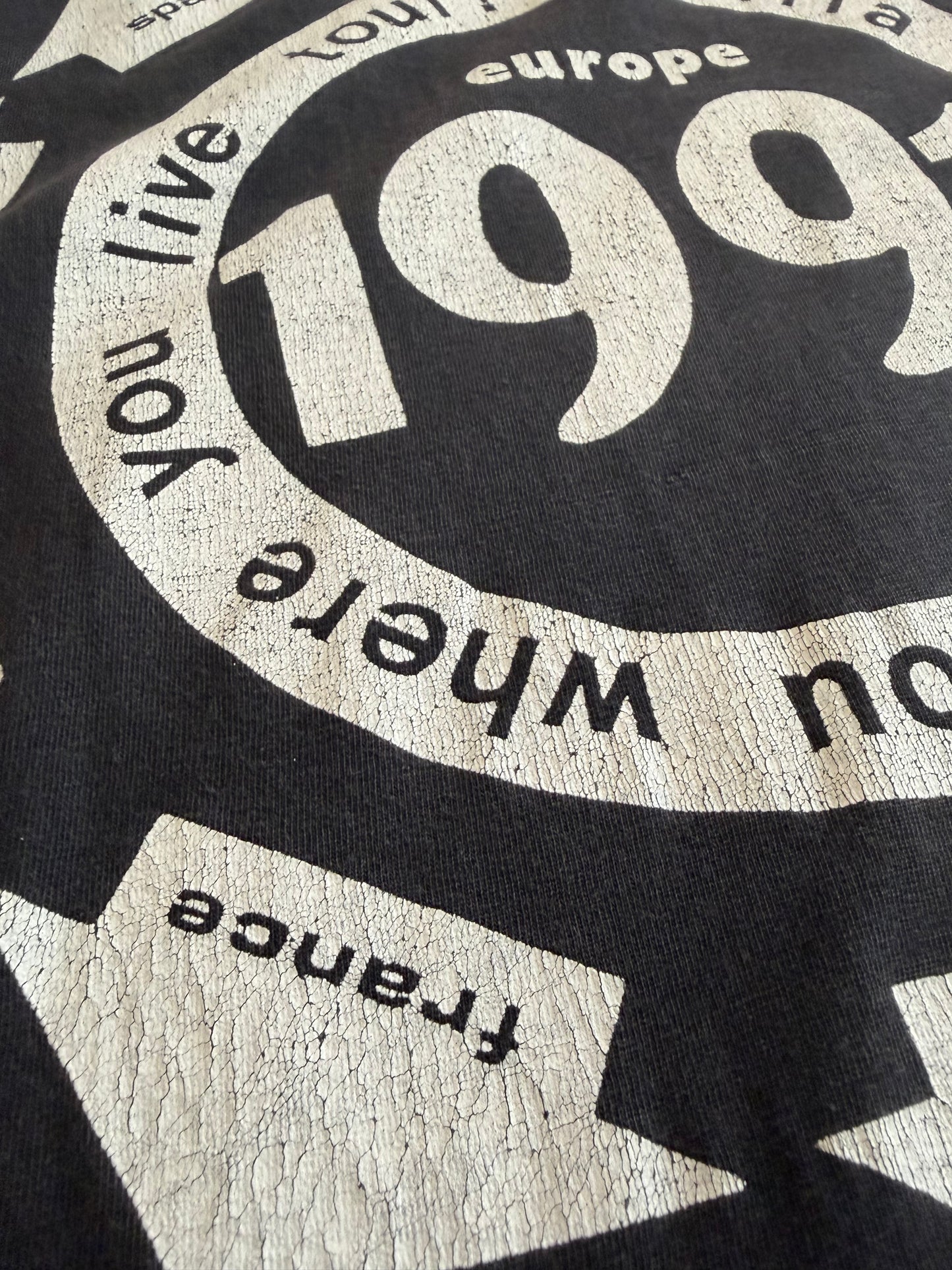 Gorilla Biscuits - Kick You Where You Live Tour - European Tour 1991 - Original Vintage t-shirt