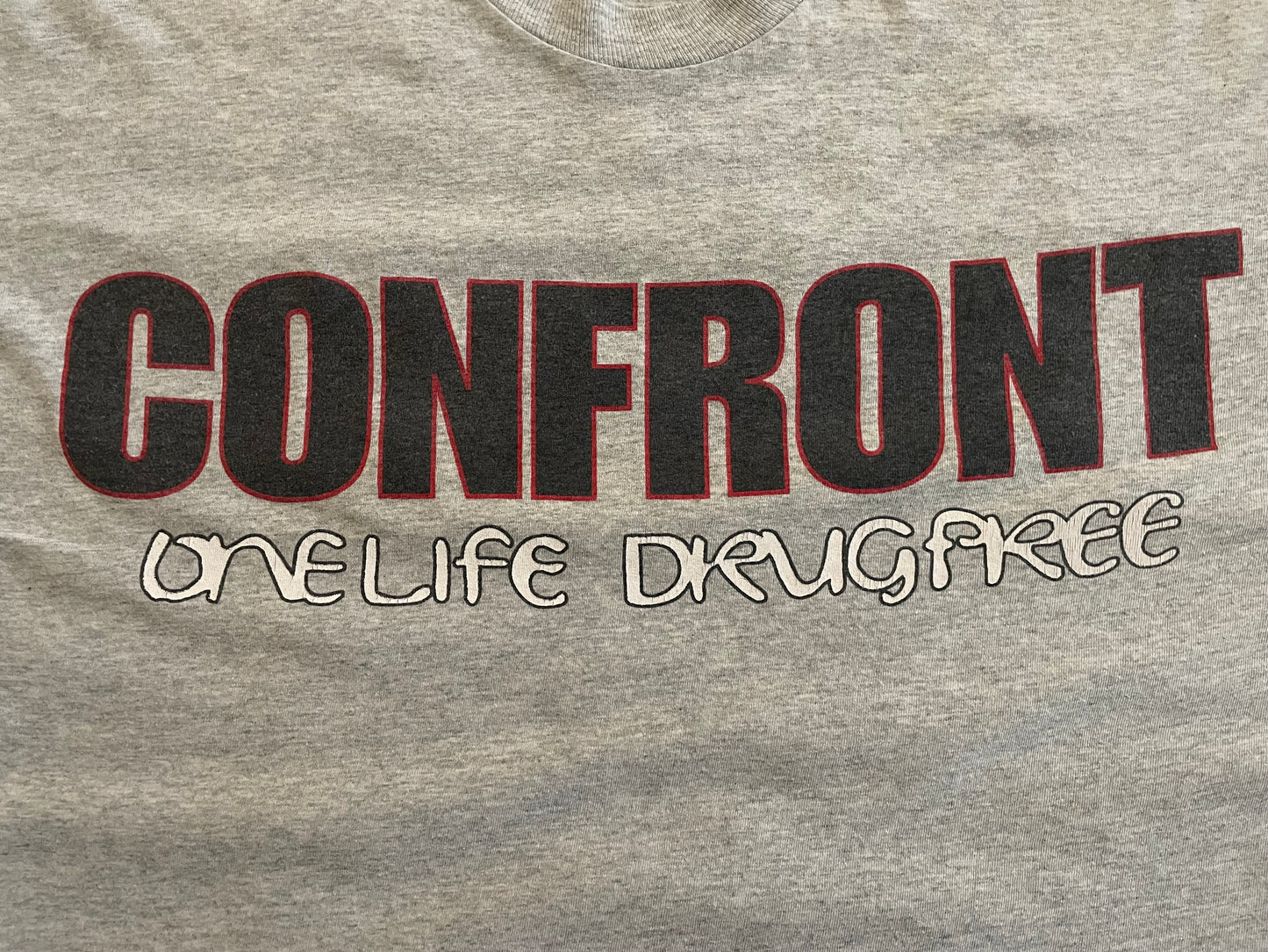 Confront - One Life Drug Free - Original Vintage 90’s t-shirt