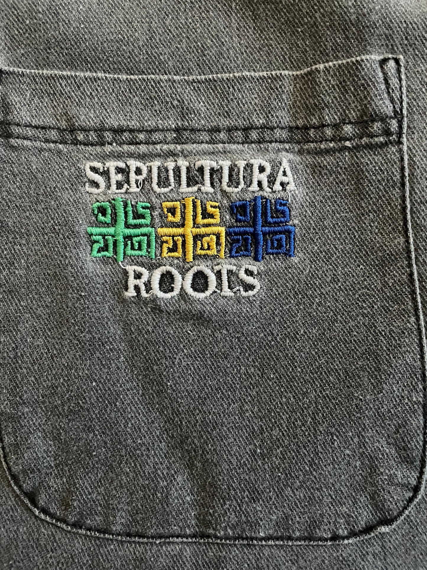 Sepultura - Roots - Original Vintage 1996 Denim longsleeve shirt