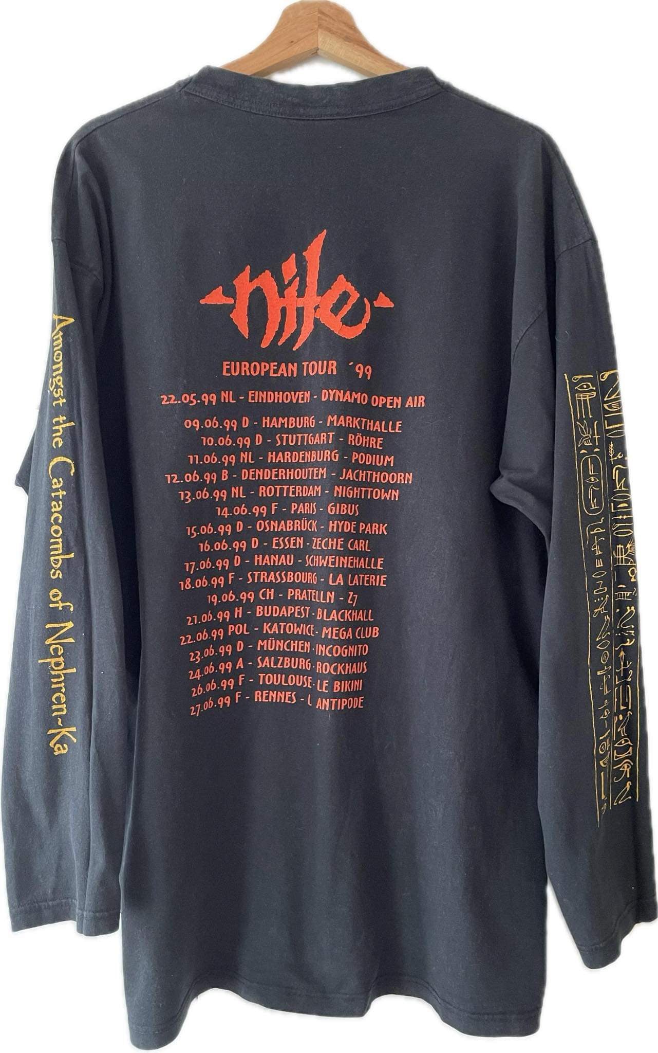 Nile - Amongst The Catacombs Of Nephren-Ka / European Tour ‘99 - Original Vintage Longsleeve