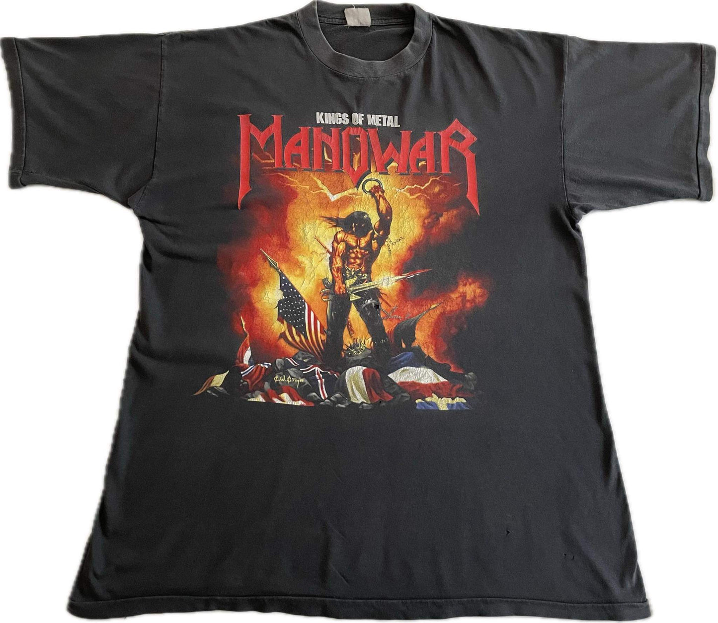 Manowar - Kings Of Metal - Agony And Ecstasy World Tour 94/95 - Original Vintage t-shirt