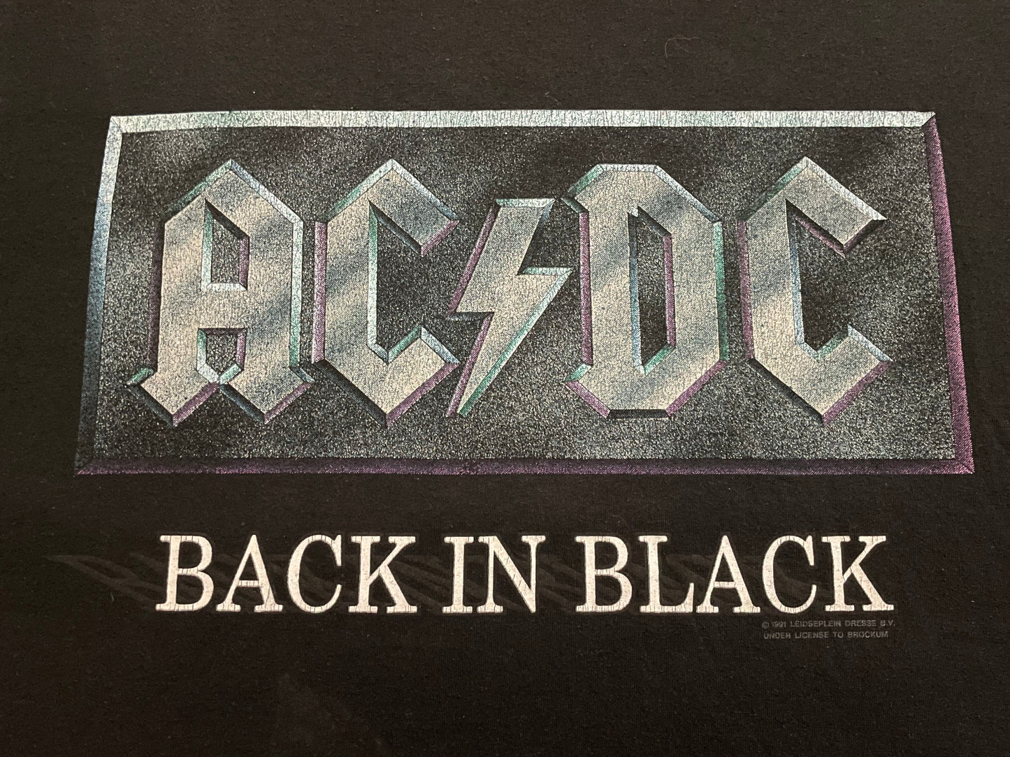 AC/DC - Back In Black / World Tour 1990/1991 - Original Vintage t-shirt