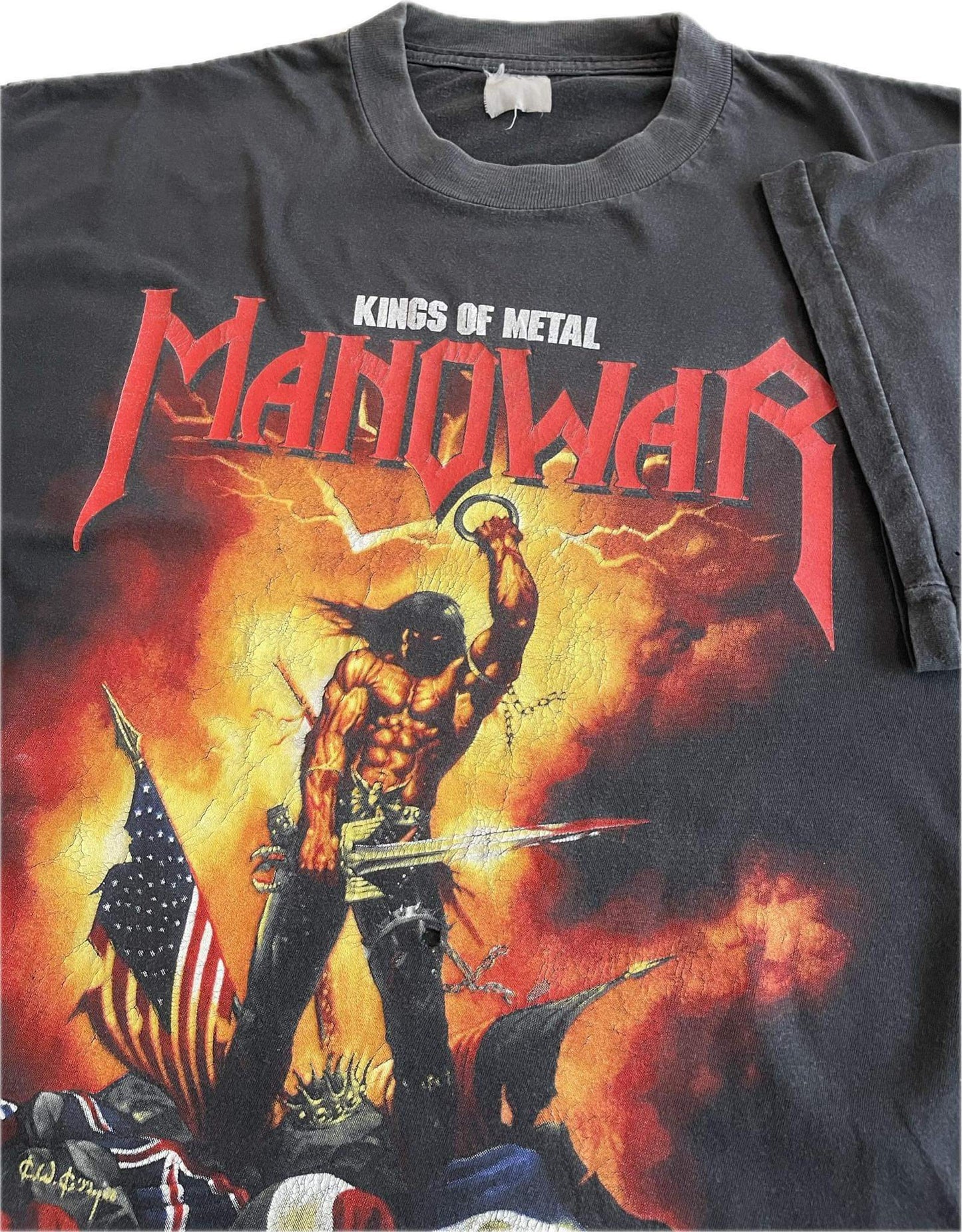 Manowar - Kings Of Metal - Agony And Ecstasy World Tour 94/95 - Original Vintage t-shirt