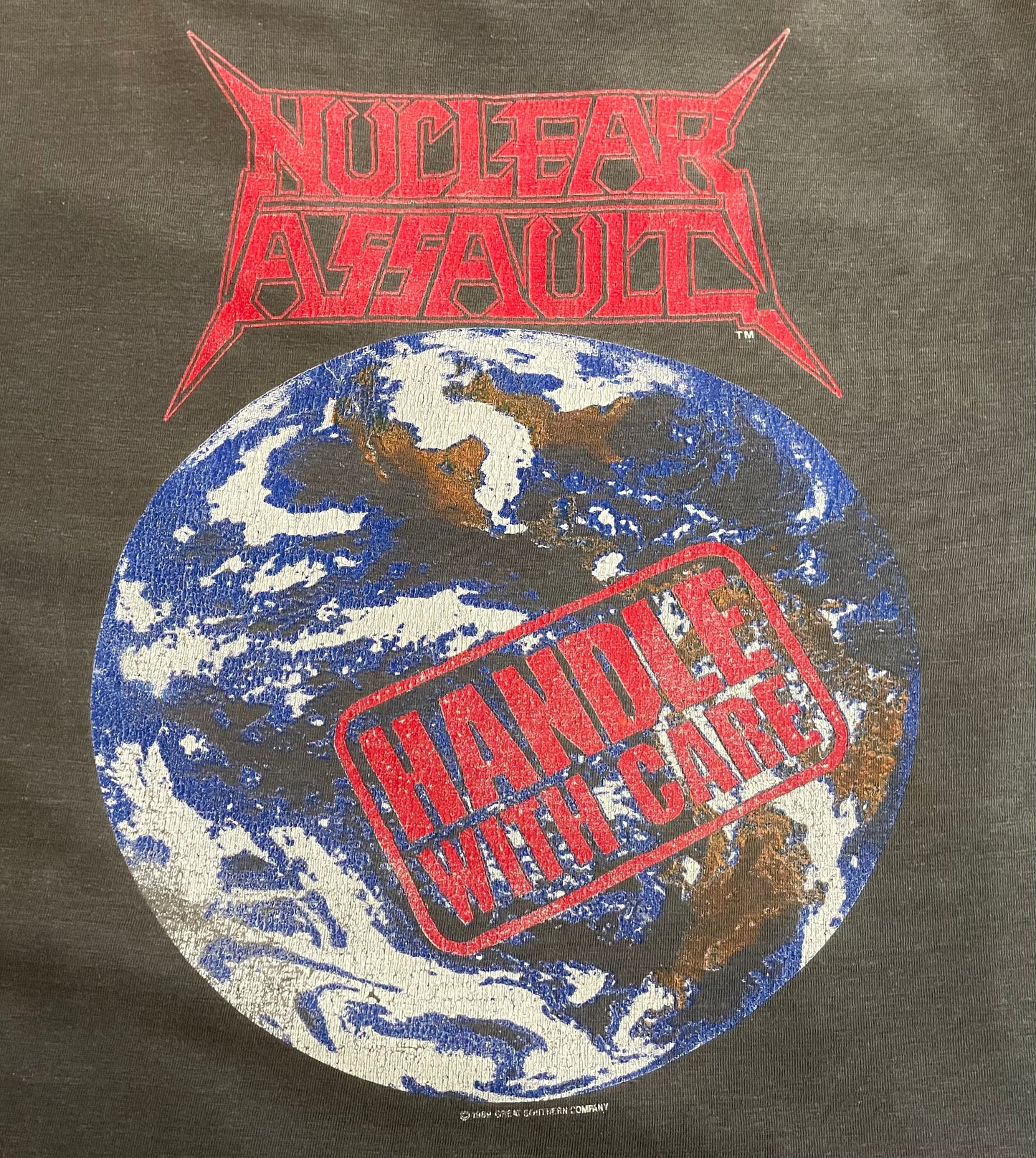 Nuclear Assault - Handle With Care - European Tour 1989 - Original Vintage t-shirt