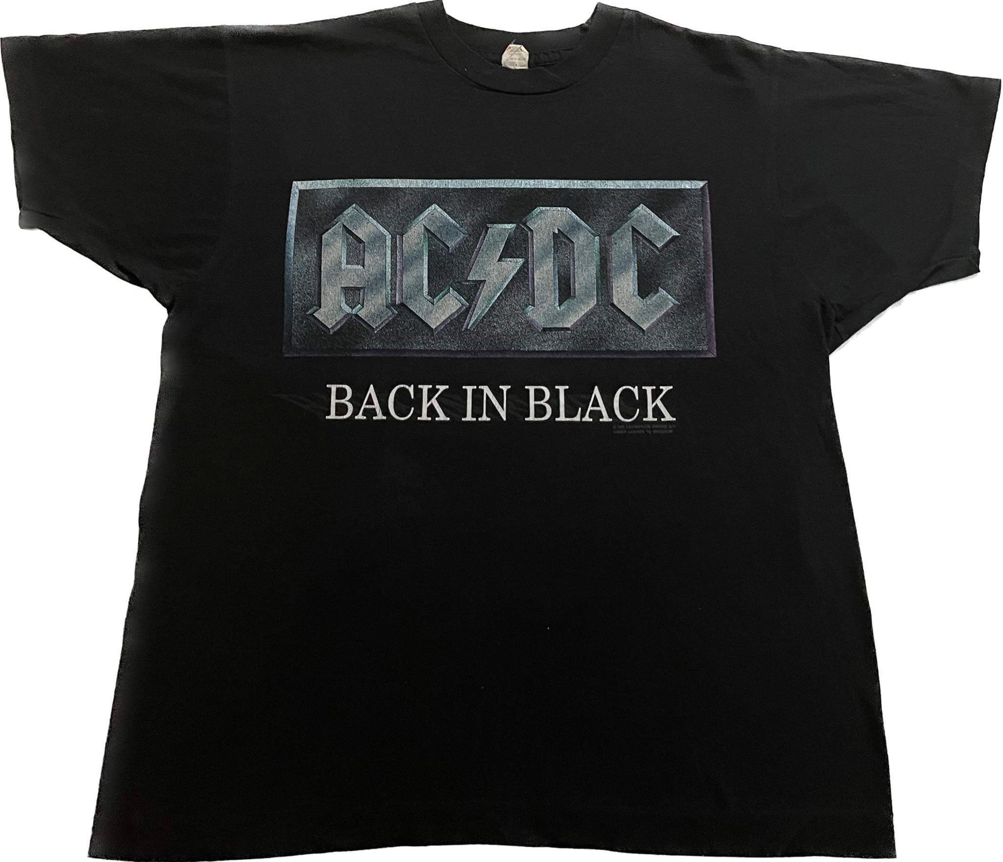 AC/DC - Back In Black / World Tour 1990/1991 - Original Vintage t-shir ...