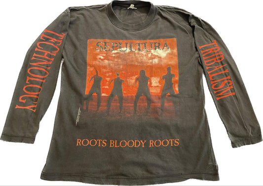 Sepultura - Roots Bloody Roots - Original Vintage 1996 Longsleeve