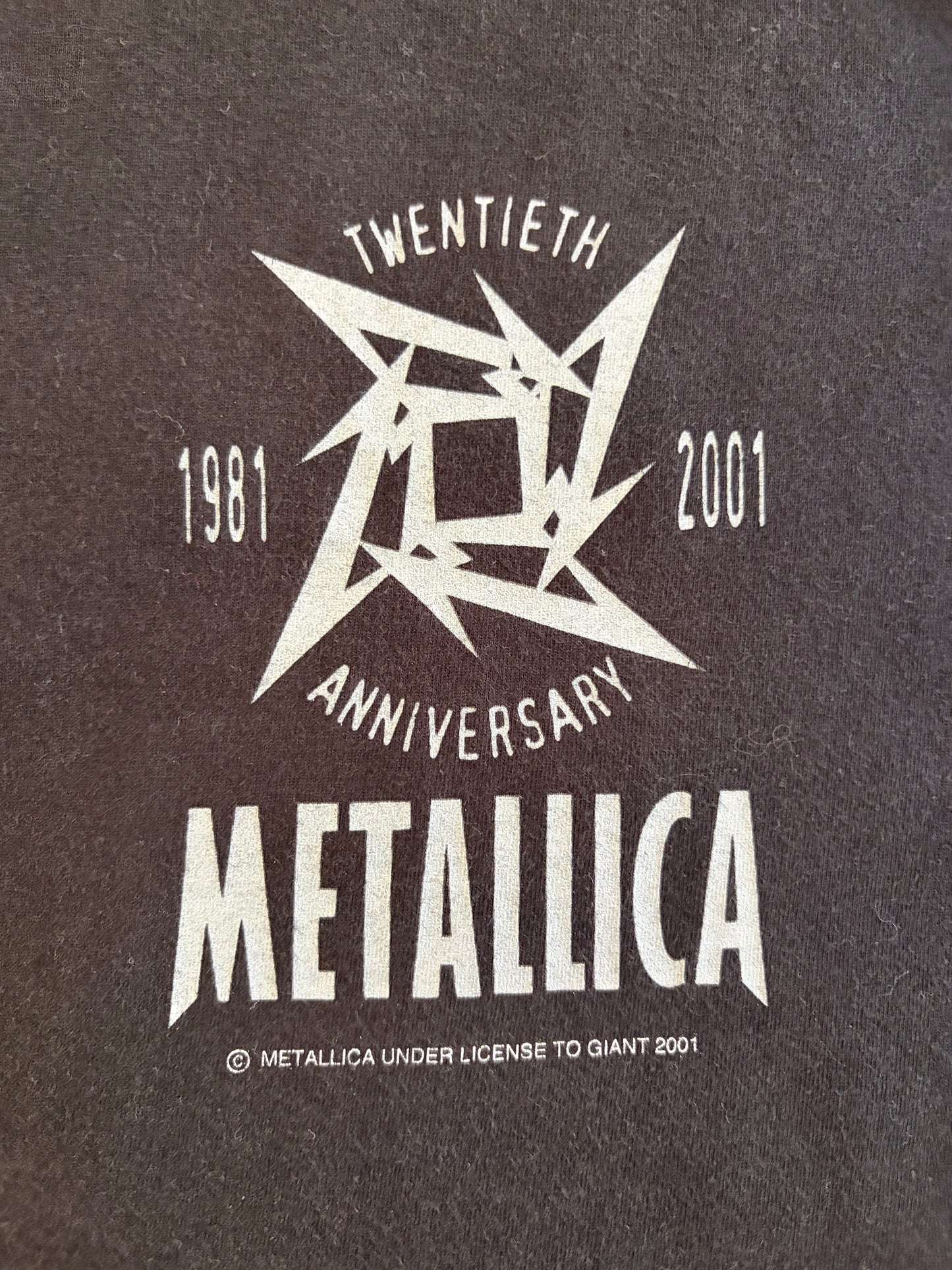 Metallica - 20th Anniversary 1981-2001 - Original vintage t-shirt