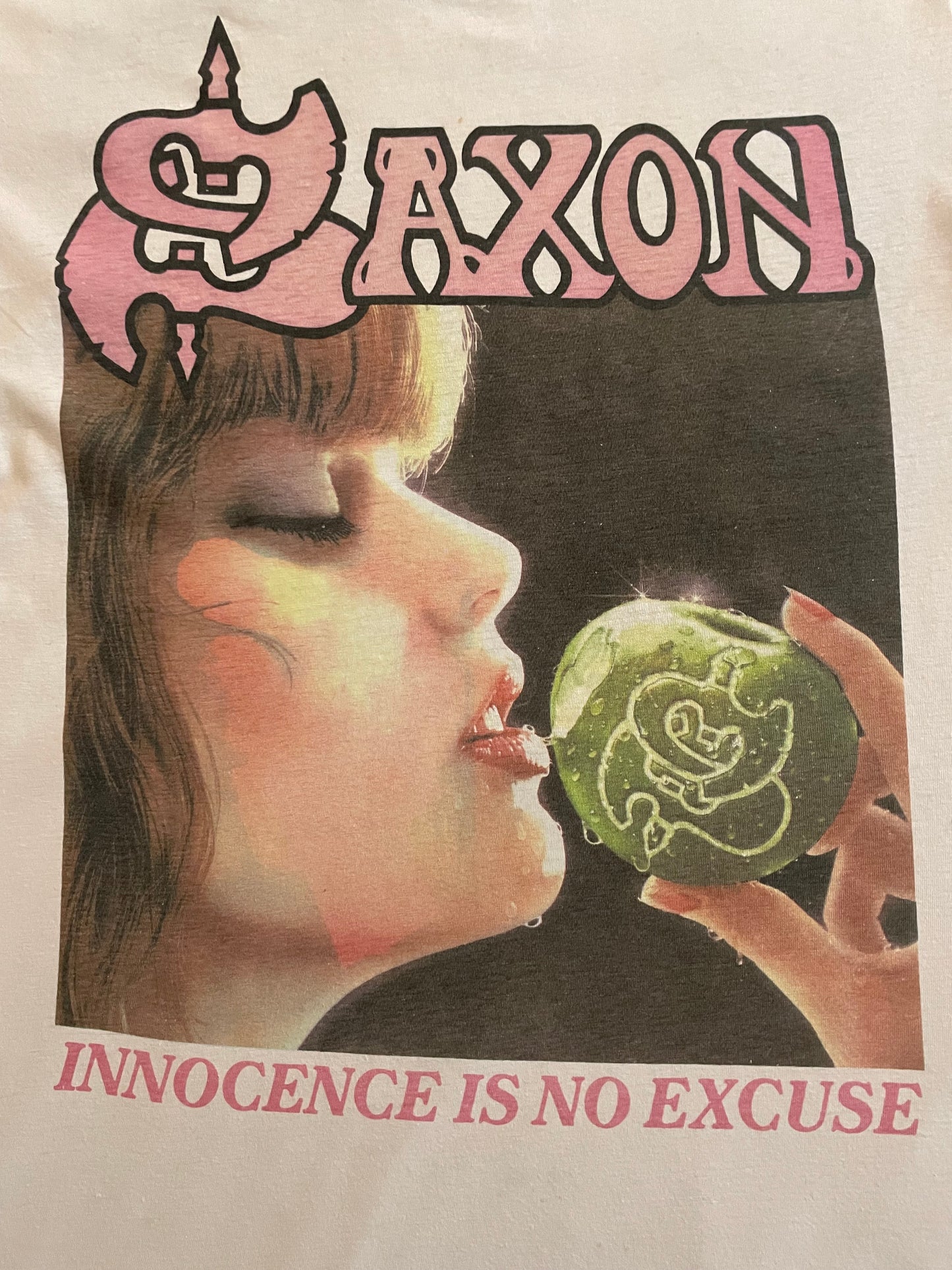 Saxon - Innocence Is No Excuse / World Tour 1985 - Original Vintage t-shirt