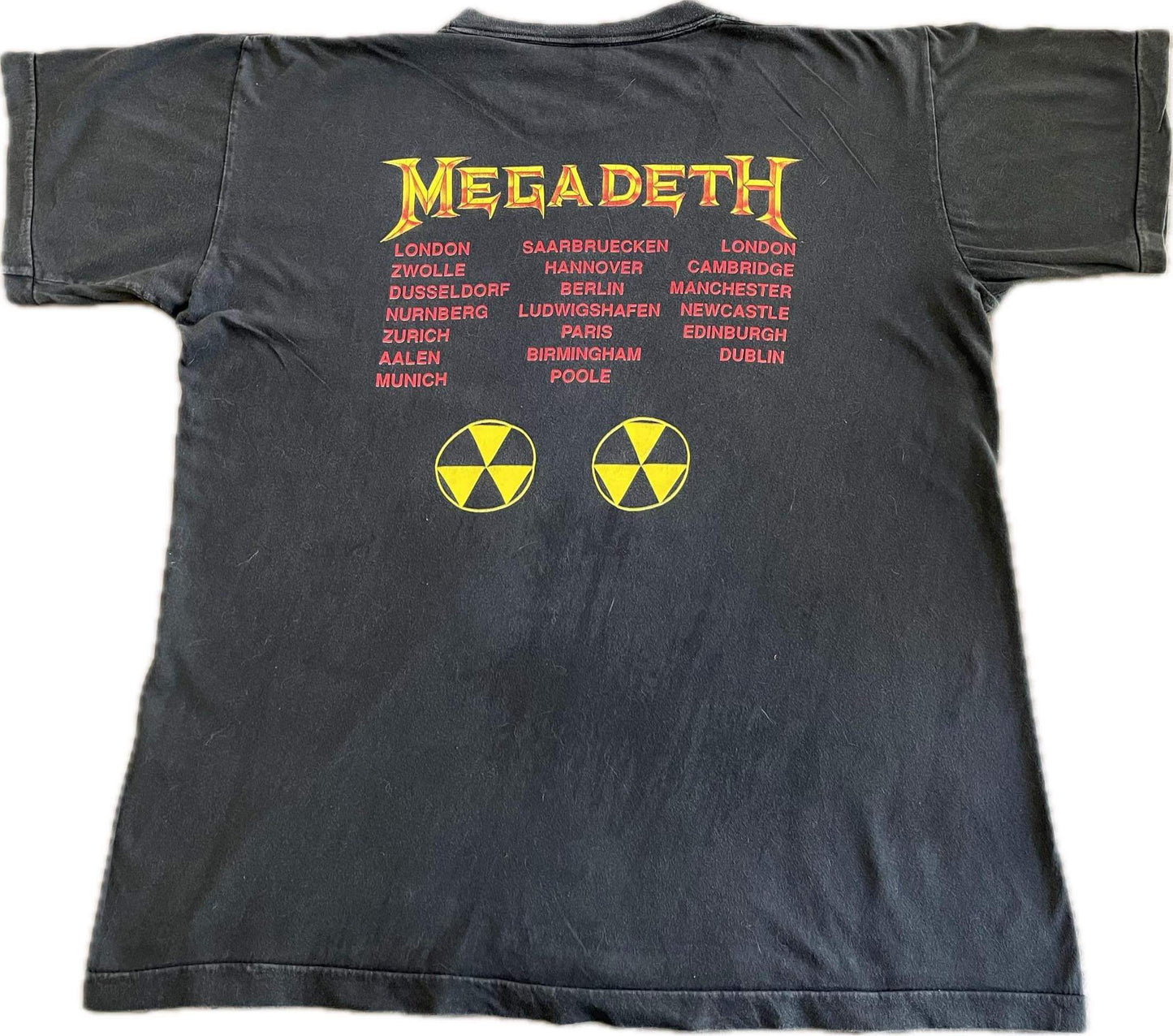 Megadeth - Rust In Peace - European Tour 1991 - Original Vintage t-shirt