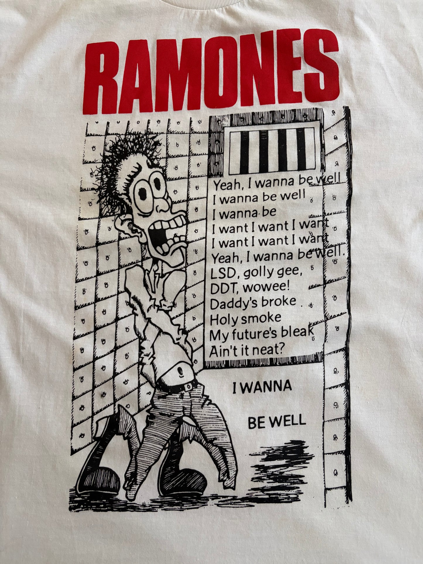 Ramones - I Wanna Be Well - Original Vintage 90’s t-shirt