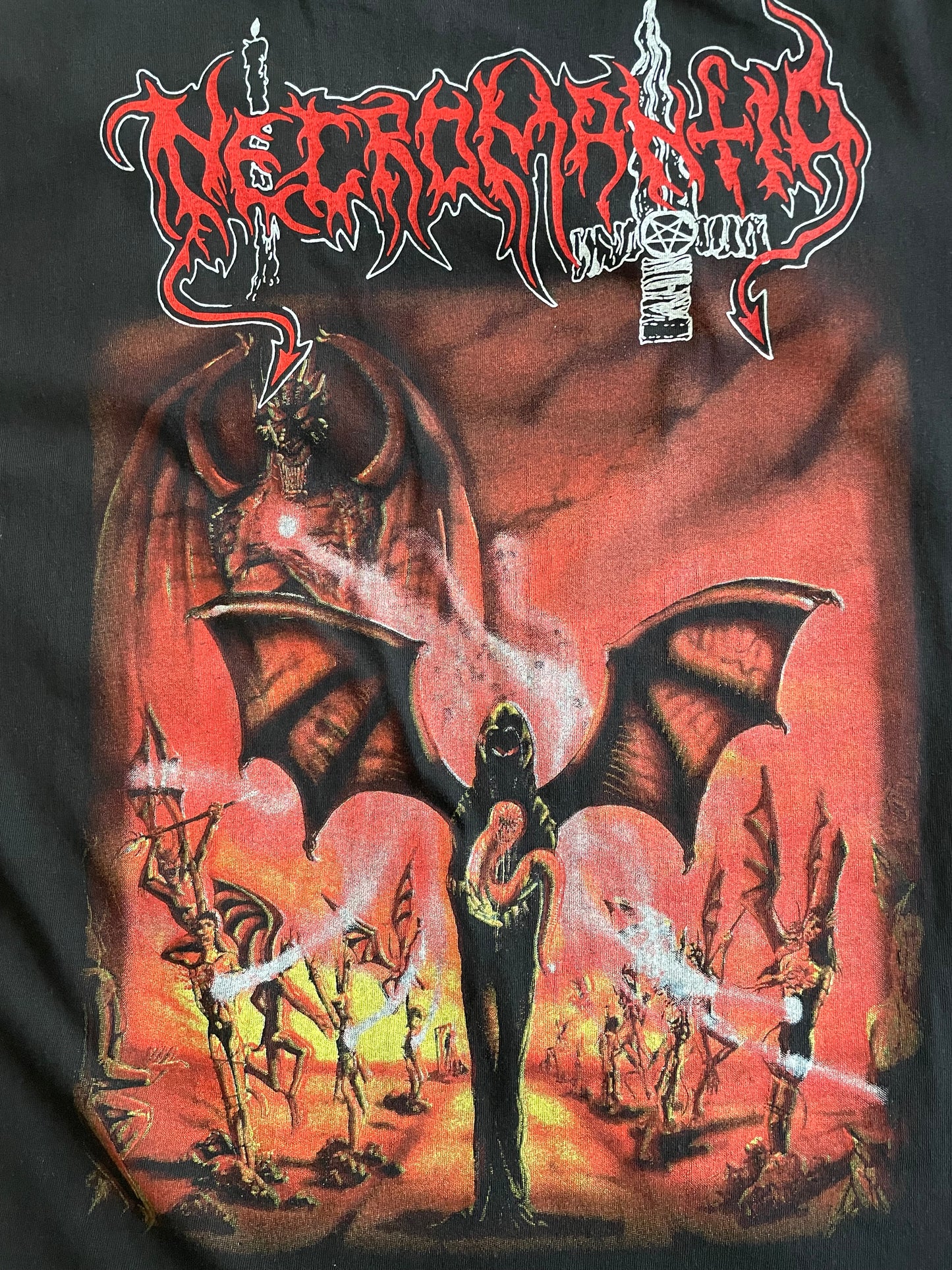 Necromantia - Scarlet Evil Witching Black - Original Vintage 1995 t-shirt