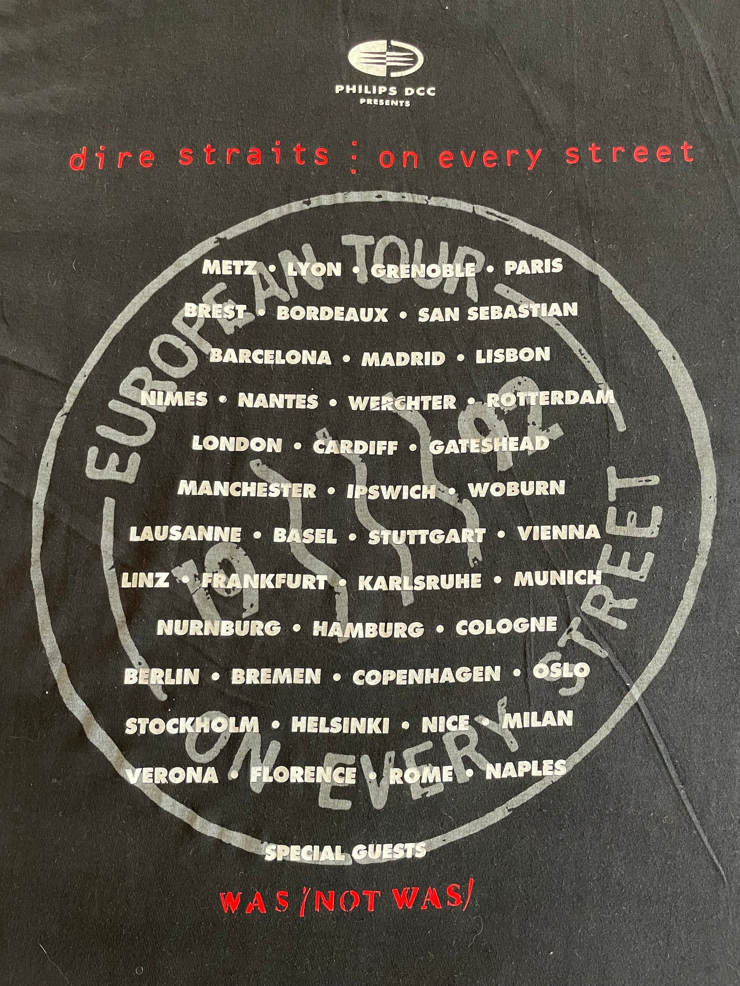 Dire Straits - On Every Street / European Tour 1992 - Original Vintage t-shirt