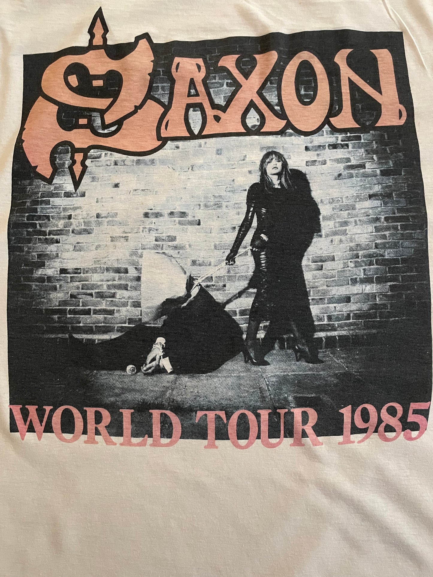 Saxon - Innocence Is No Excuse / World Tour 1985 - Original Vintage t-shirt