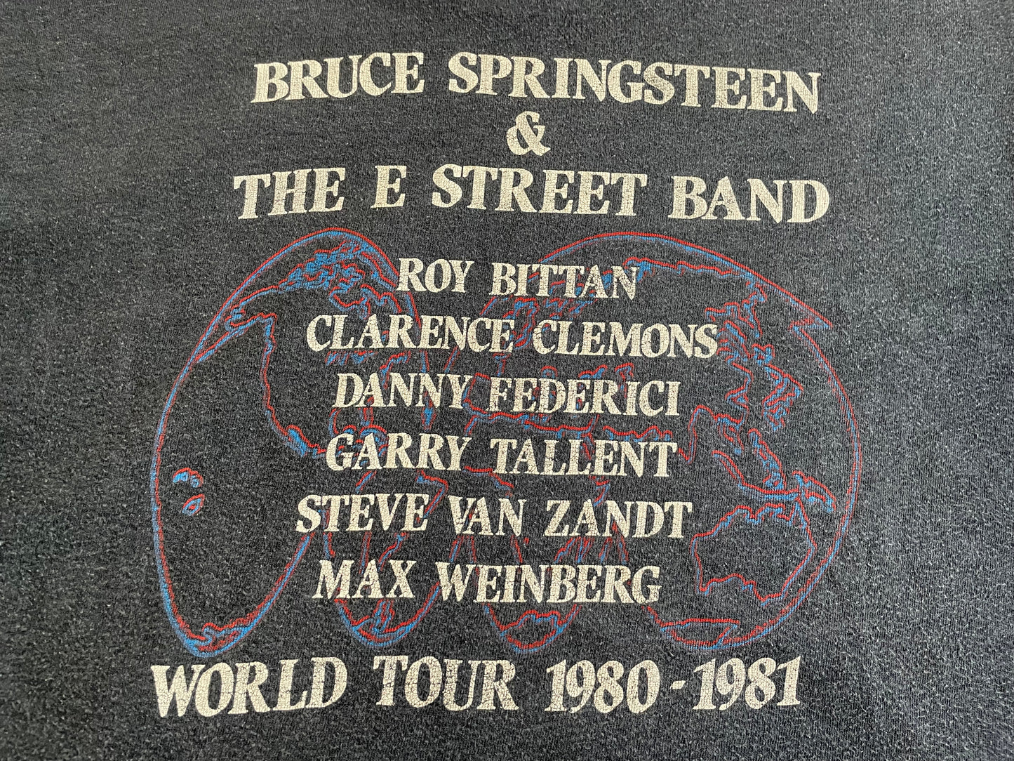 Bruce Springsteen & The E Street Band - World Tour 1980-1981 - Original Vintage t-shirt