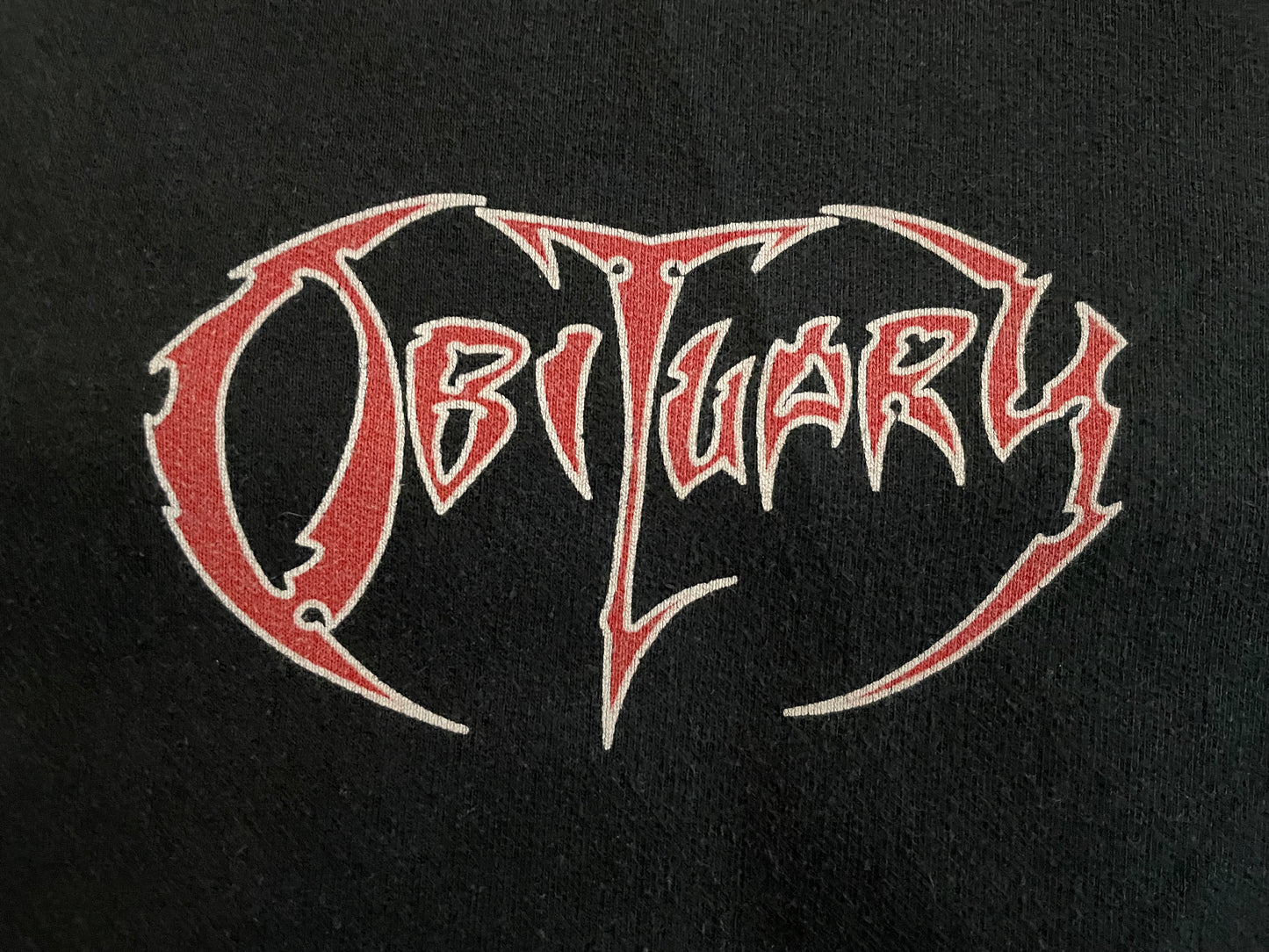 Obituary - Original Vintage 1997 zipper hoodie