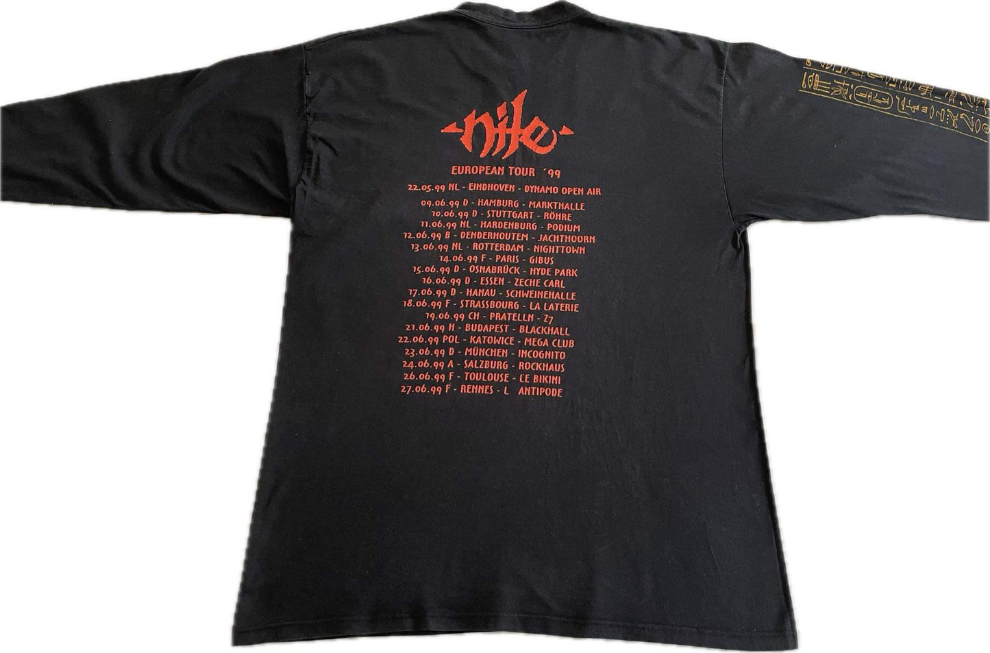 Nile - Amongst The Catacombs Of Nephren-Ka / European Tour ‘99 - Original Vintage Longsleeve