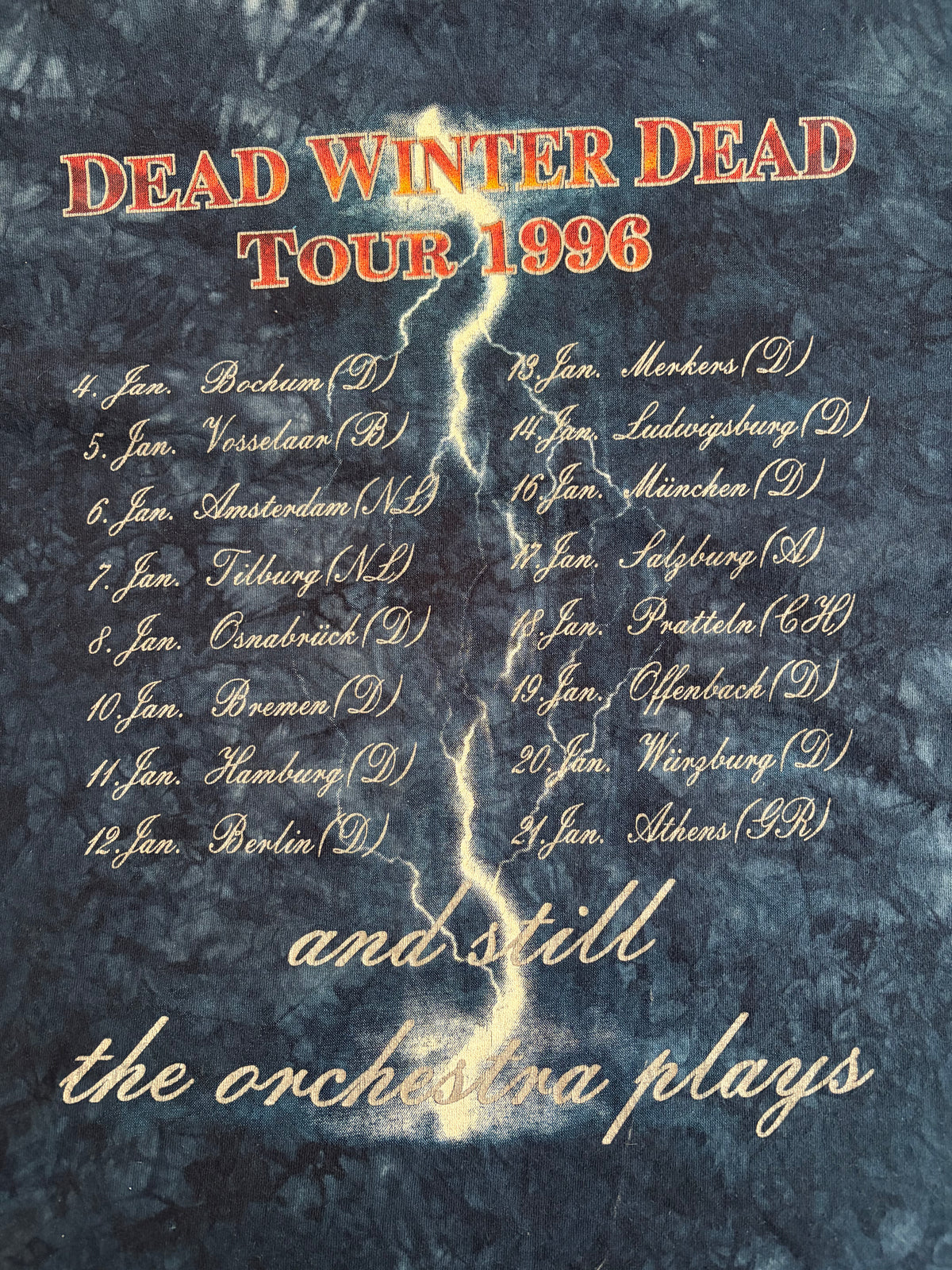 Savatage - Dead Winter Dead - European Tour 1996 - Original Vintage Longsleeve