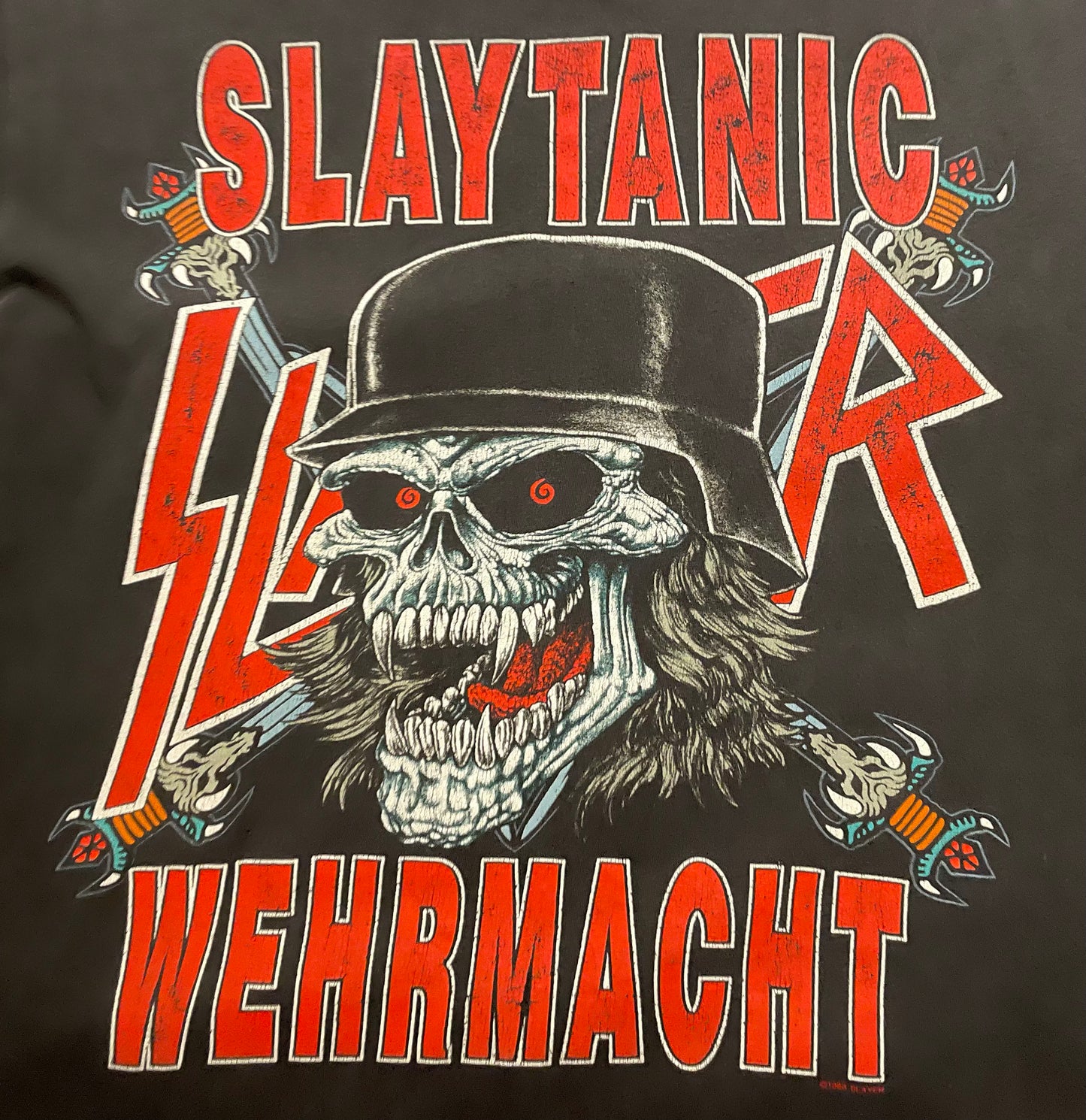 Slayer - Slaytanic Wehrmacht / World Sacrifice Tour 1989 - Original Vintage t-shirt