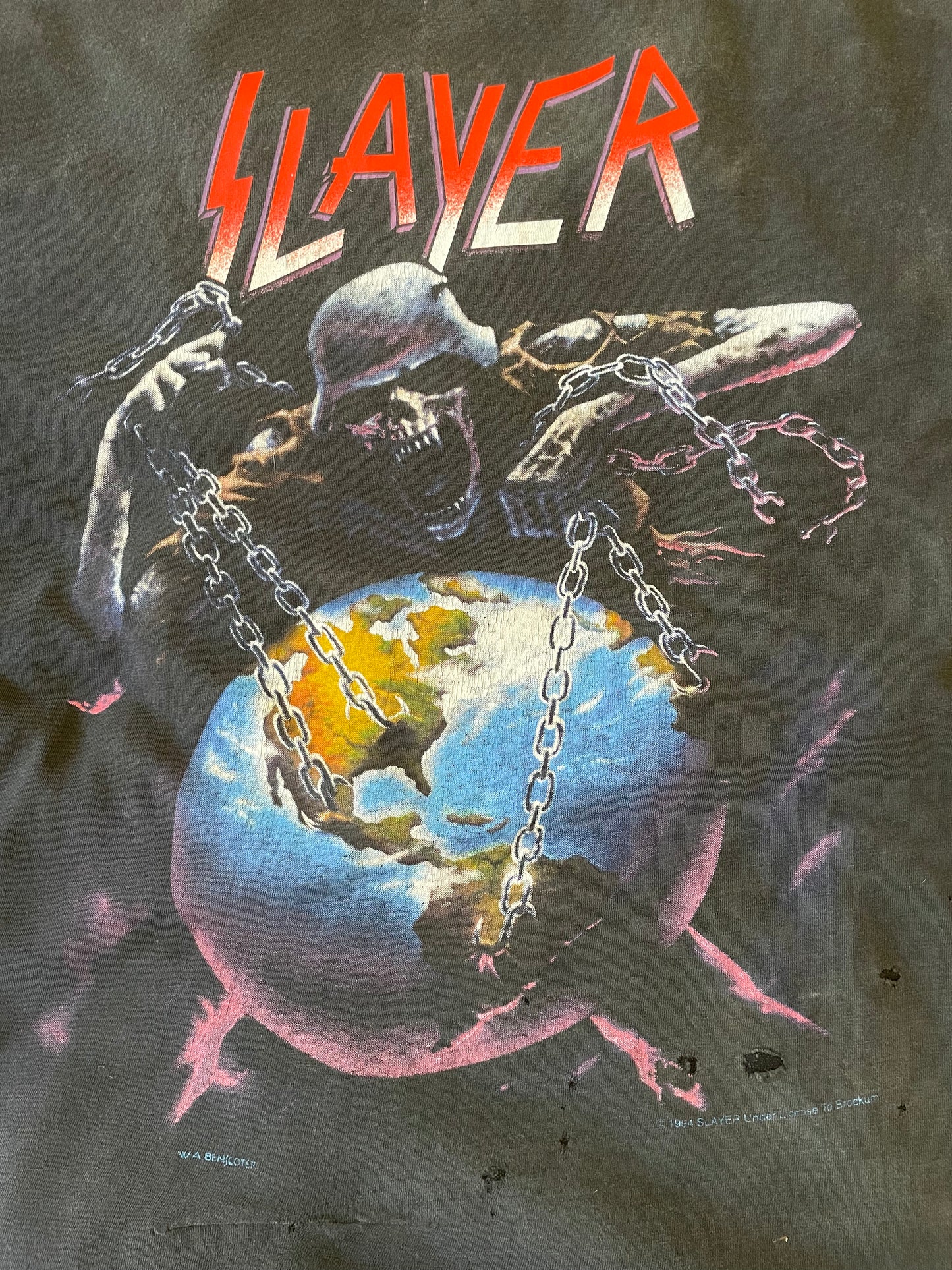 Slayer - European Intourvention - Original 1994 Vintage t-shirt