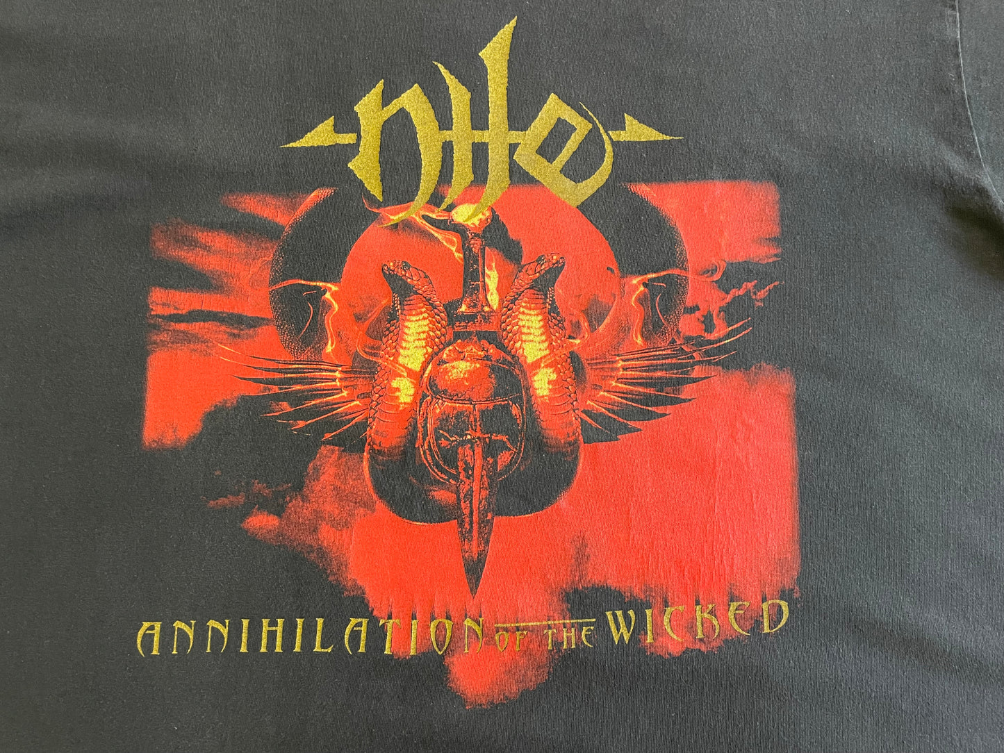 Nile - Annihilation Of The Wicked - European Tour 2005 - Original Vintage t-shirt