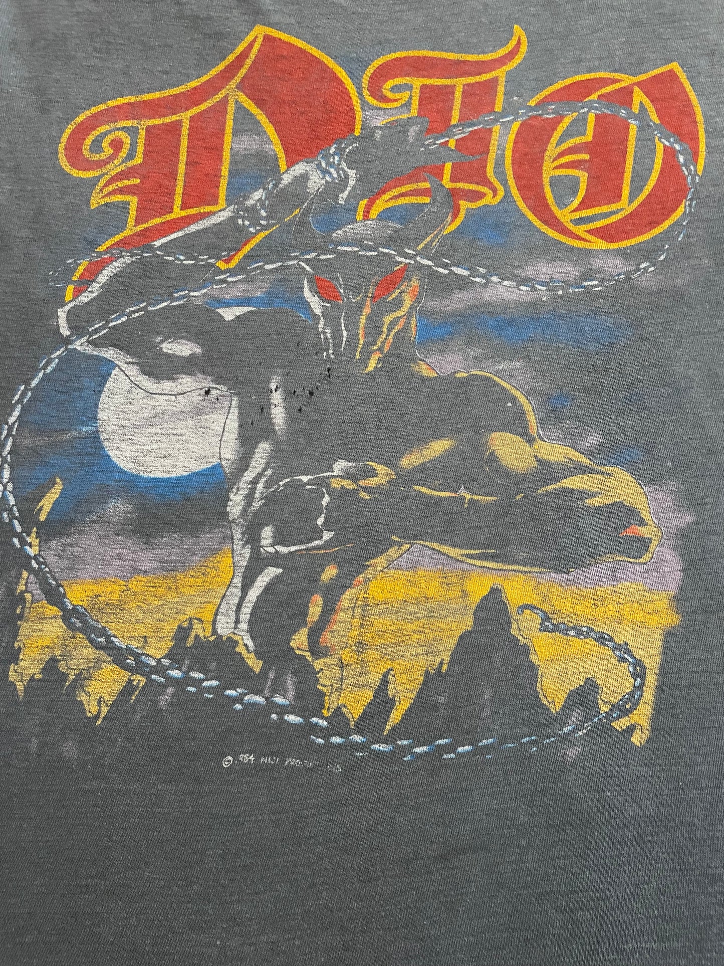 Dio - The Last In Line / World Tour 1984 - Original Vintage 1984 Muscle Shirt