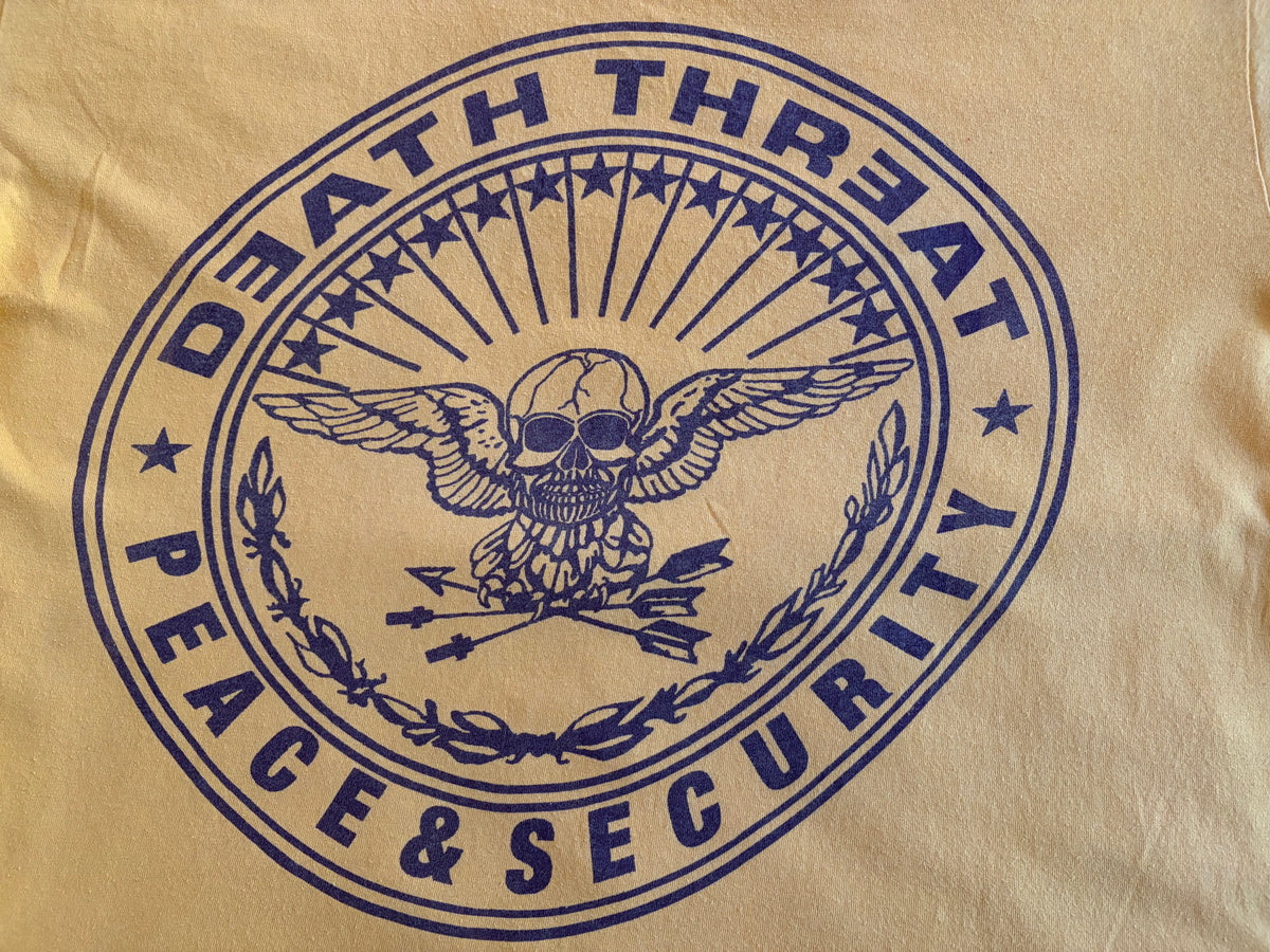 Death Threat - Peace & Security - Original Vintage 00’s T-shirt