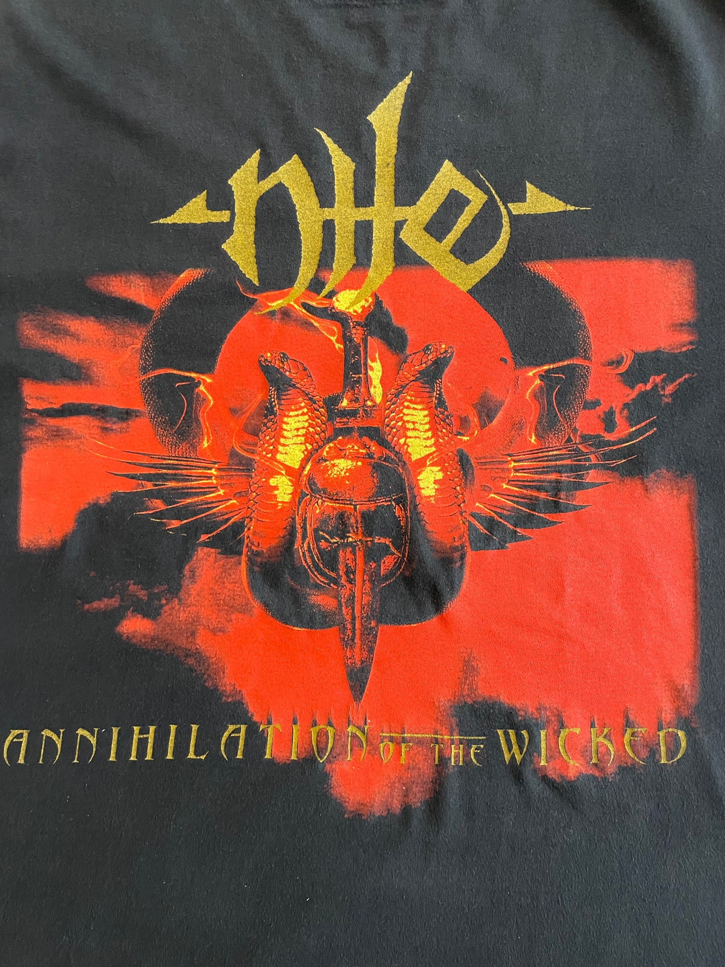 Nile - Annihilation Of The Wicked Tour 2005 - Original Vintage t-shirt