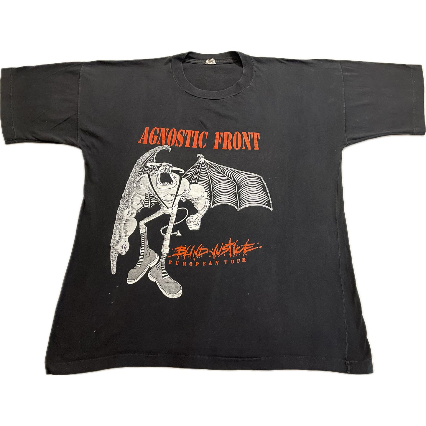 Agnostic Front - Blind Justice / European Tour - Original Vintage Early 90’s t-shirt