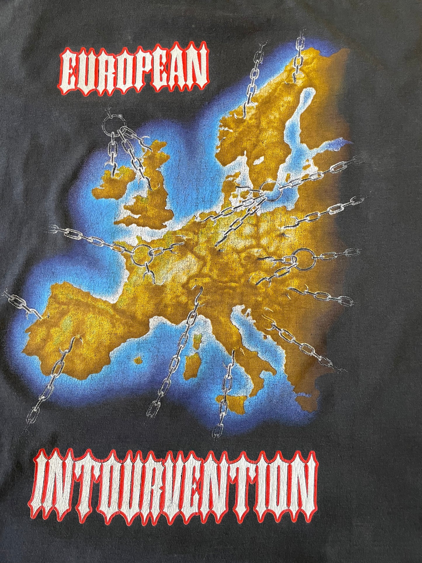 Slayer - European Intourvention - Original 1994 Vintage t-shirt