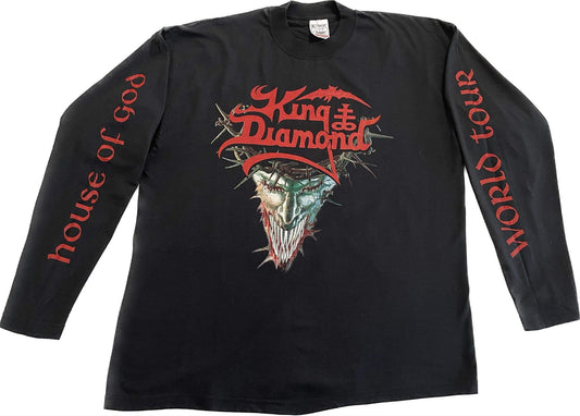 King Diamond - House Of God / European Tour 2001 - Original Vintage Longsleeve