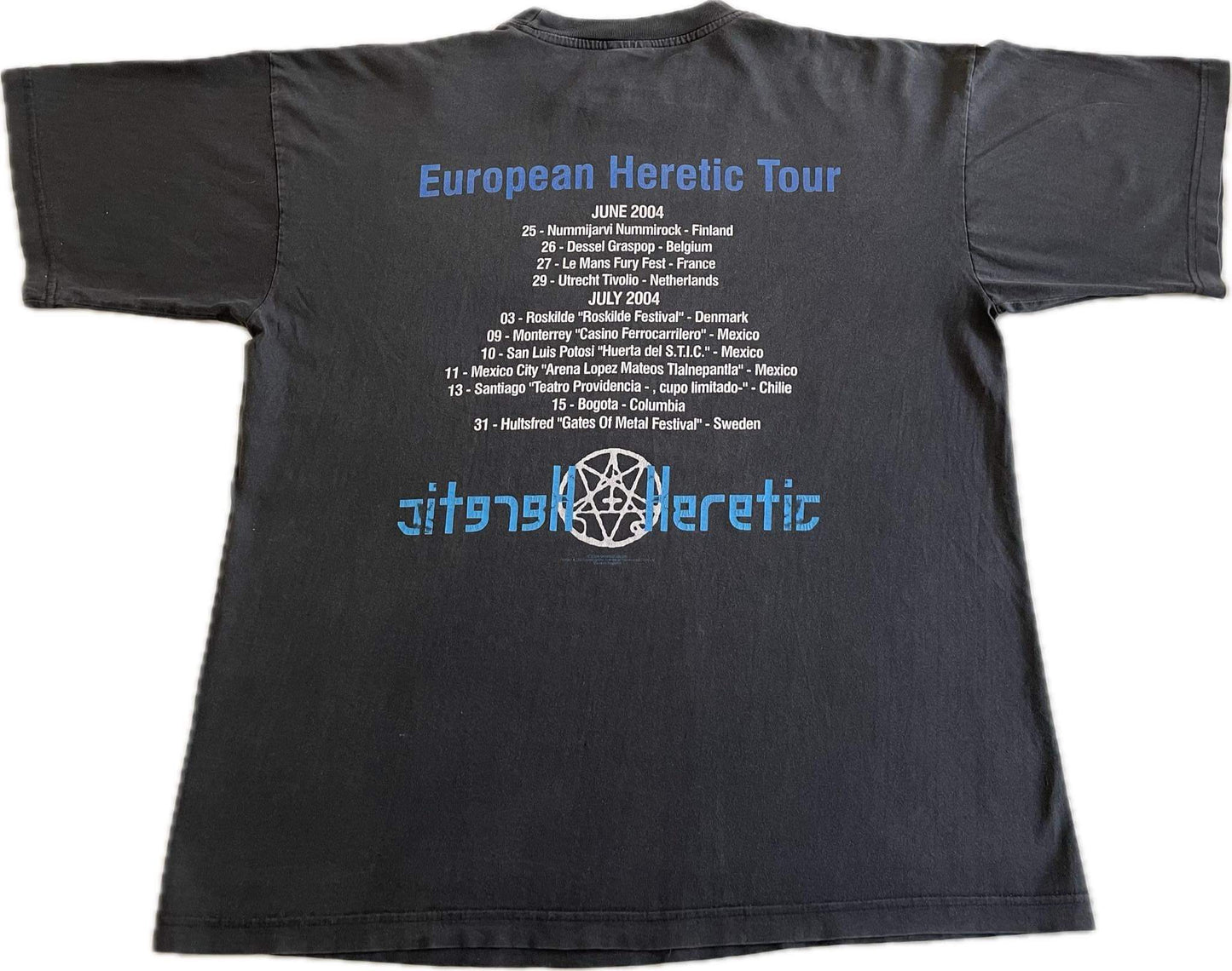 Morbid Angel - Altars Of Madness / European Heretic Tour ‘04 - Original Vintage t-shirt