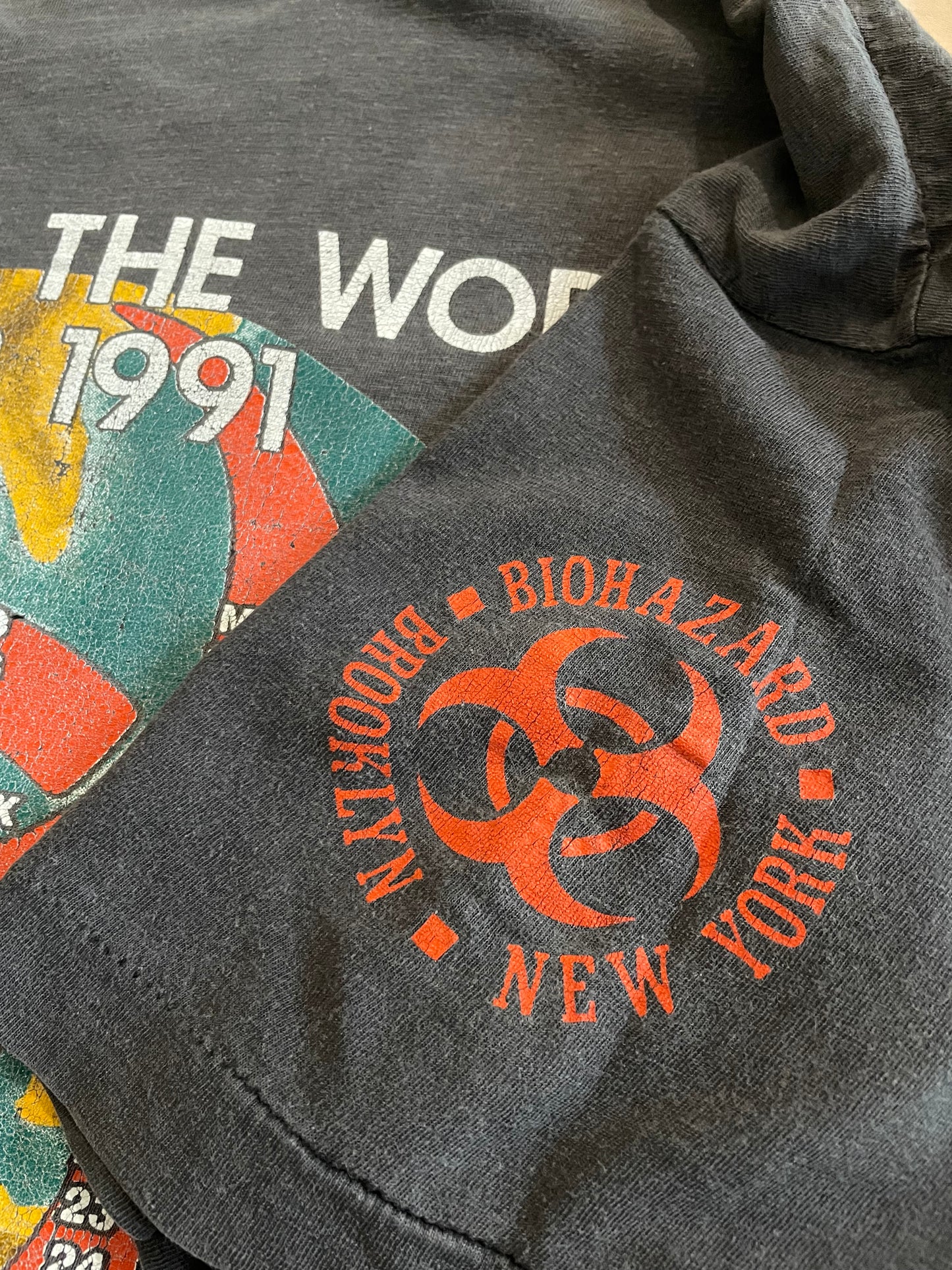 Biohazard - Stopming The World Tour 1991 - Original Vintage 1991 t-shirt