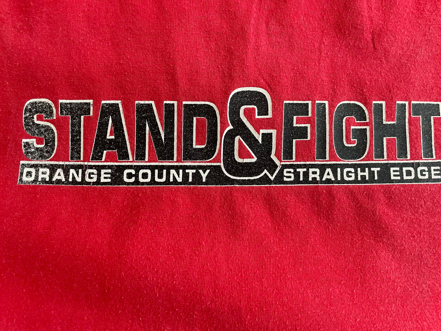 Stand & Fight - Orange County Straight Edge - Original Vintage ‘03 t-shirt