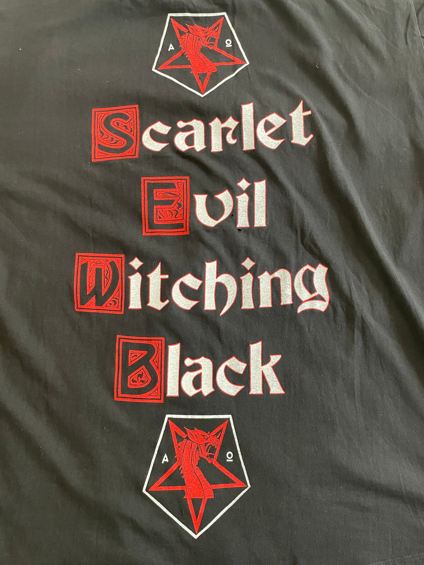 Necromantia - Scarlet Evil Witching Black - Original Vintage 1995 t-shirt