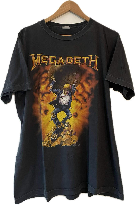 Megadeth - Rust In Peace - European Tour 1991 - Original Vintage t-shirt