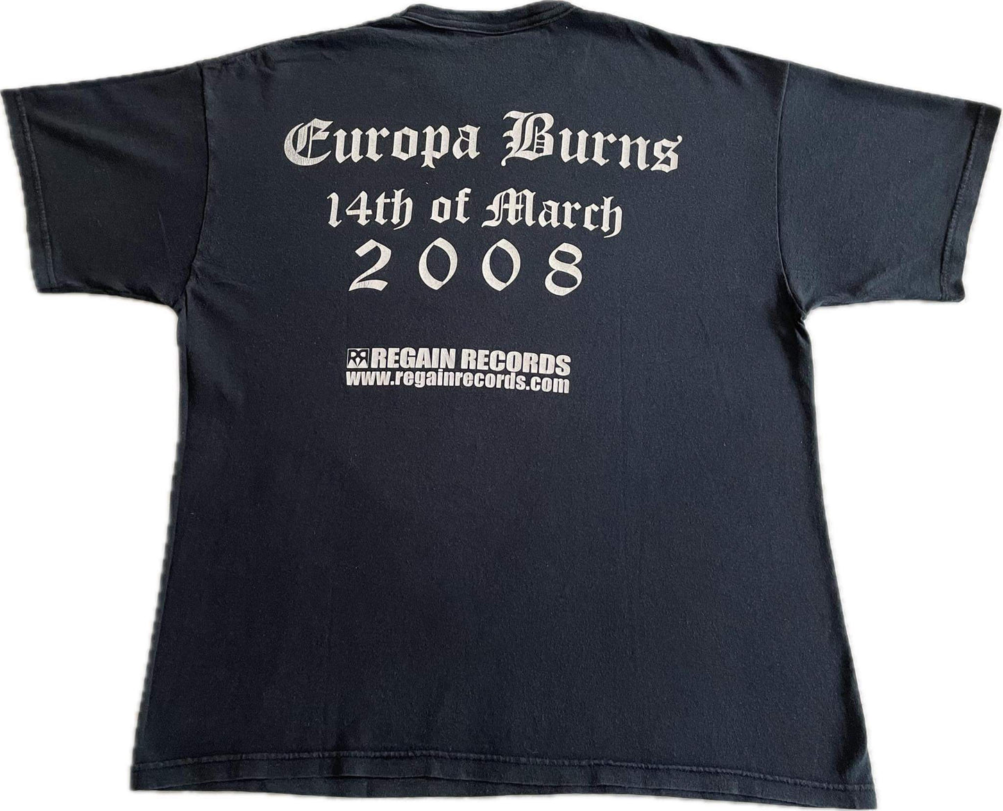 Dismember - Europa Burns - 14th Of March 2008 - Original t-shirt