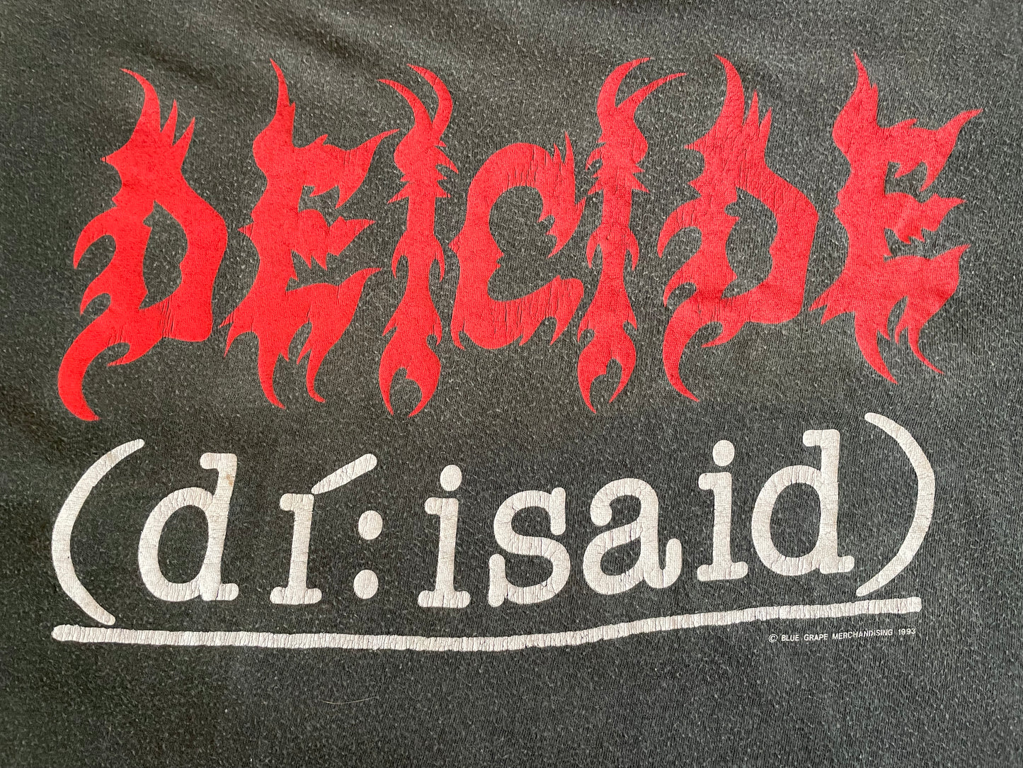 Deicide - To Kill God And All That Is Holy / European Tour 1993 - Original Vintage t-shirt