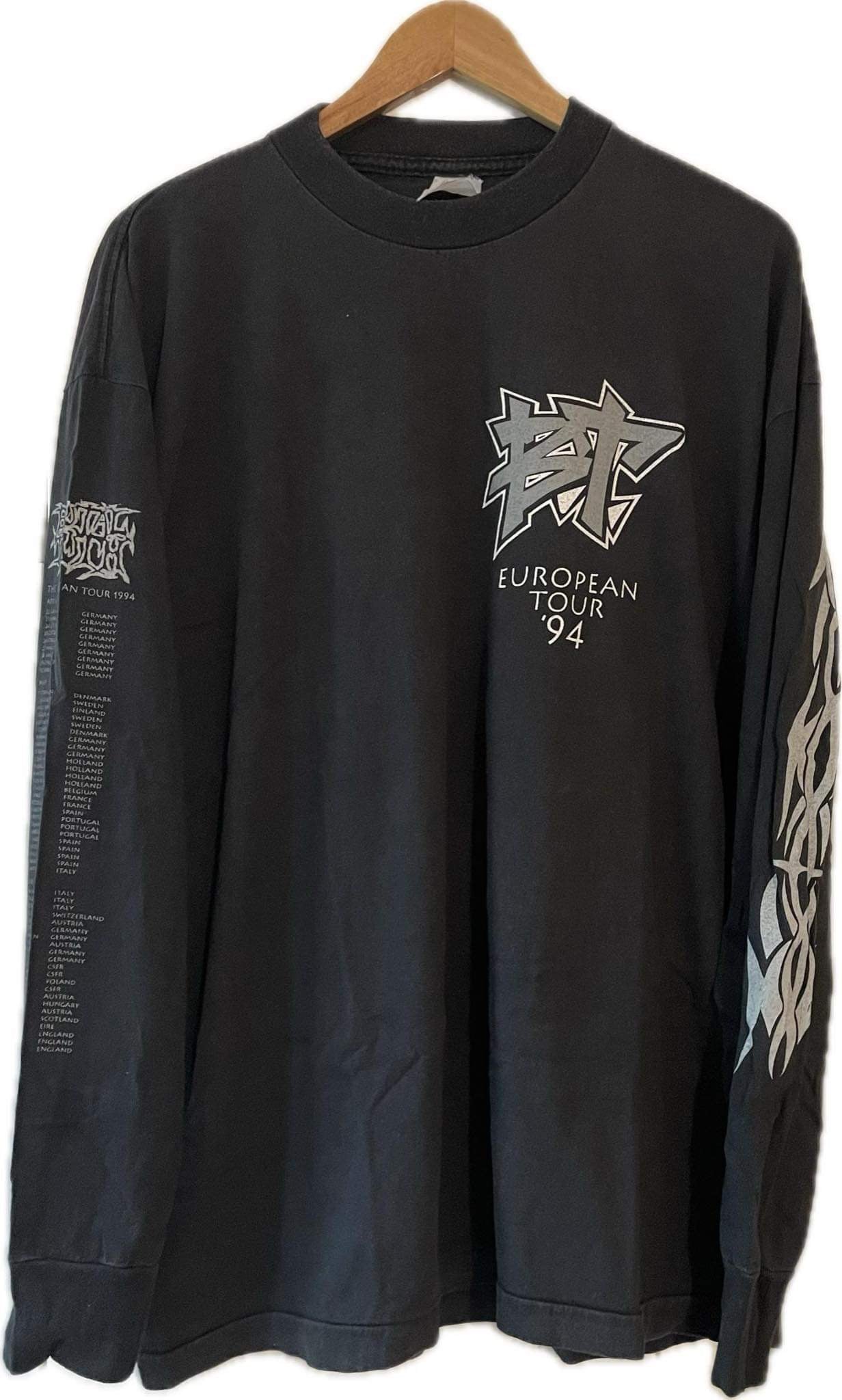 Brutal Truth - European Tour '94 - Original Vintage Longsleeve